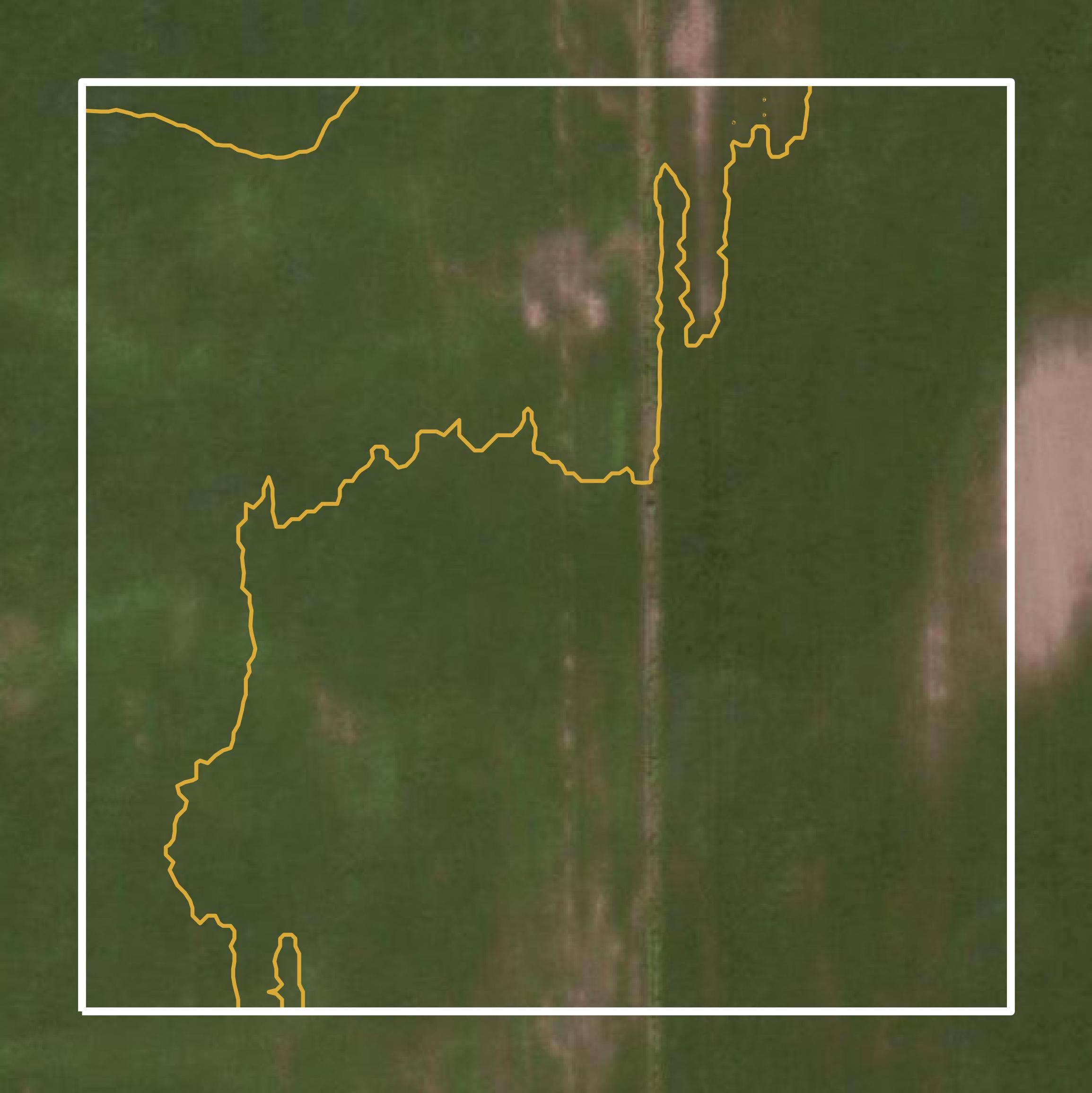 This image shows a contour map in Colfax County created using GIS data in Equator.