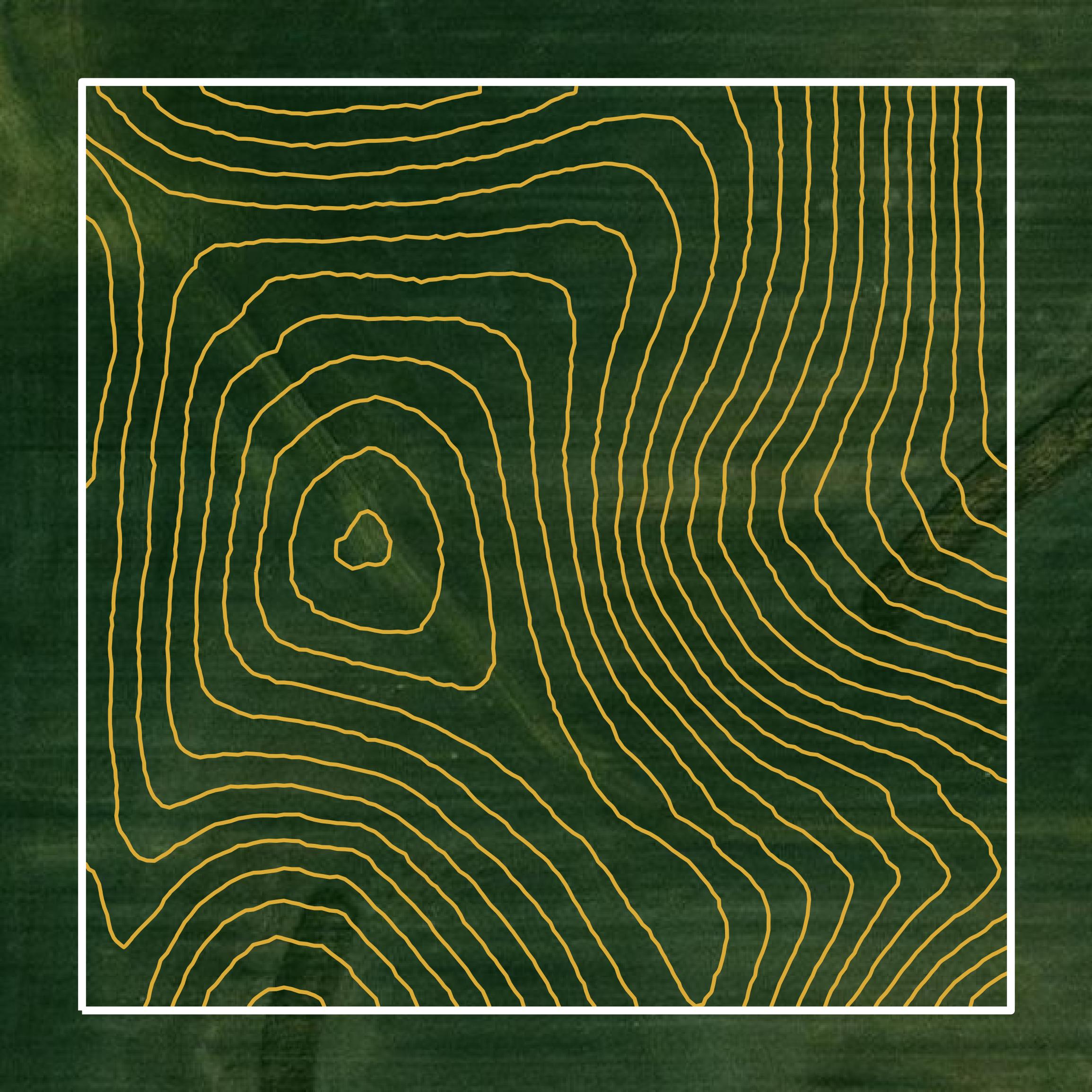 This image shows a contour map in Dakota County created using GIS data in Equator.
