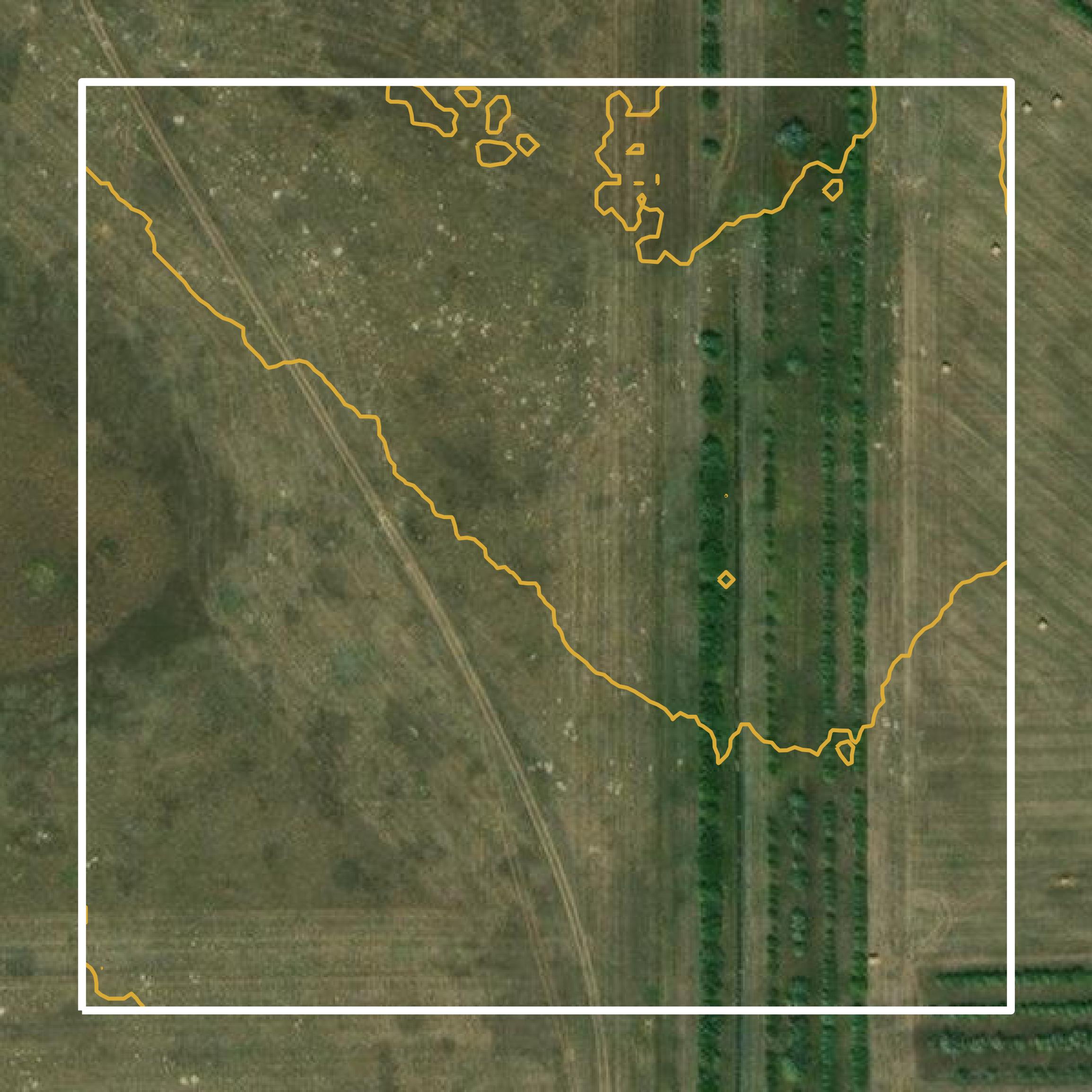 This image shows a contour map in Dawes County created using GIS data in Equator.