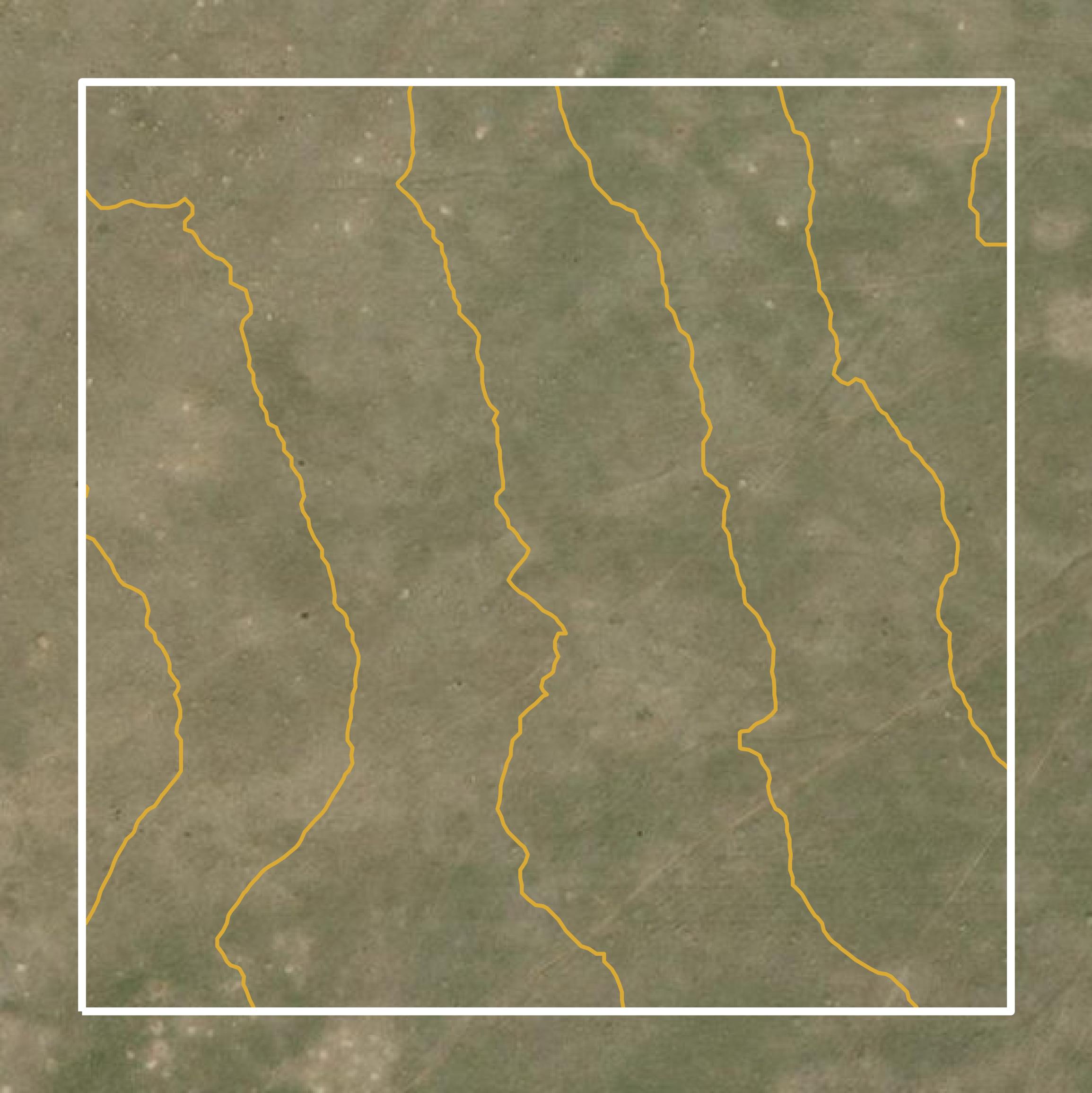 This image shows a contour map in Deuel County created using GIS data in Equator.
