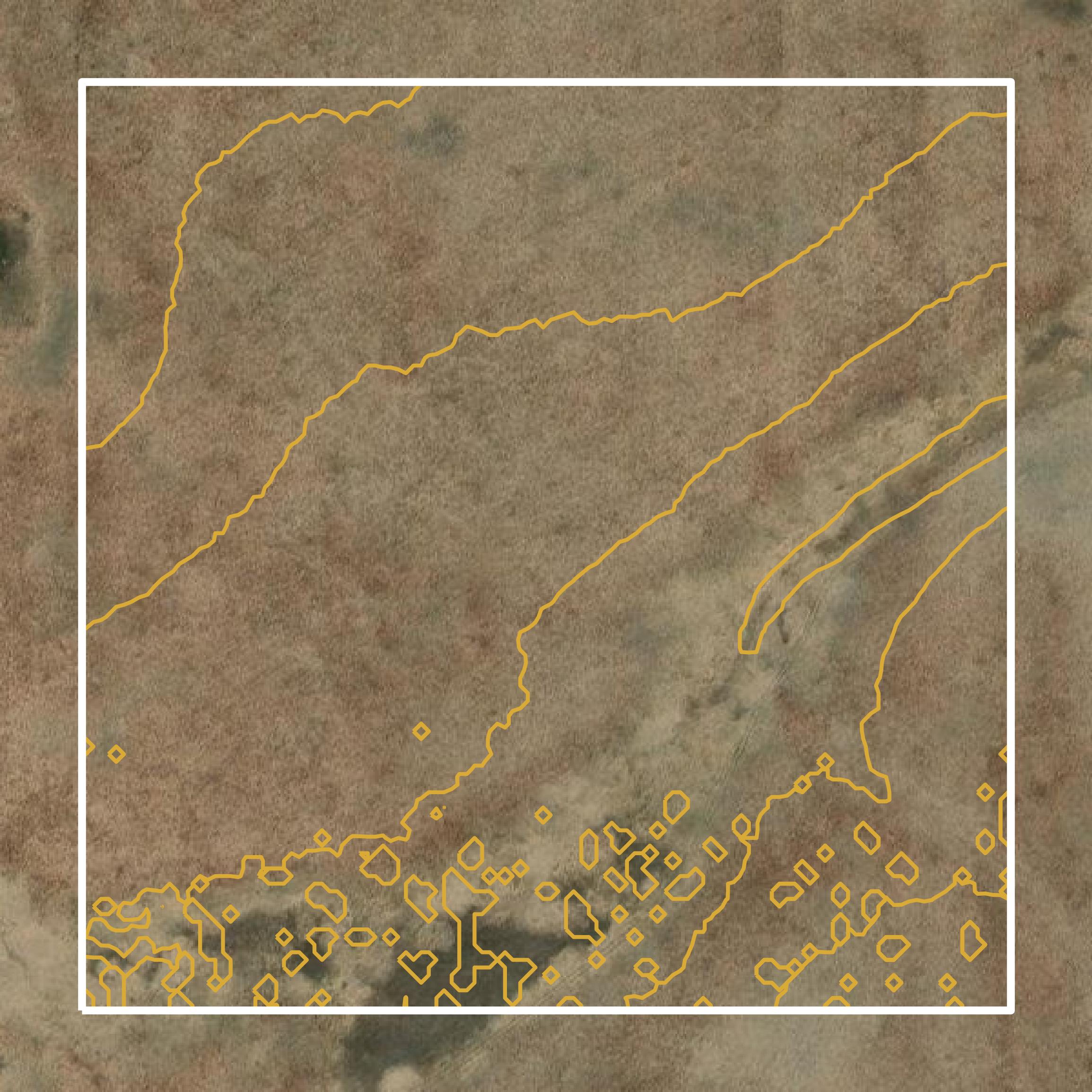 This image shows a contour map in Deuel County created using GIS data in Equator.