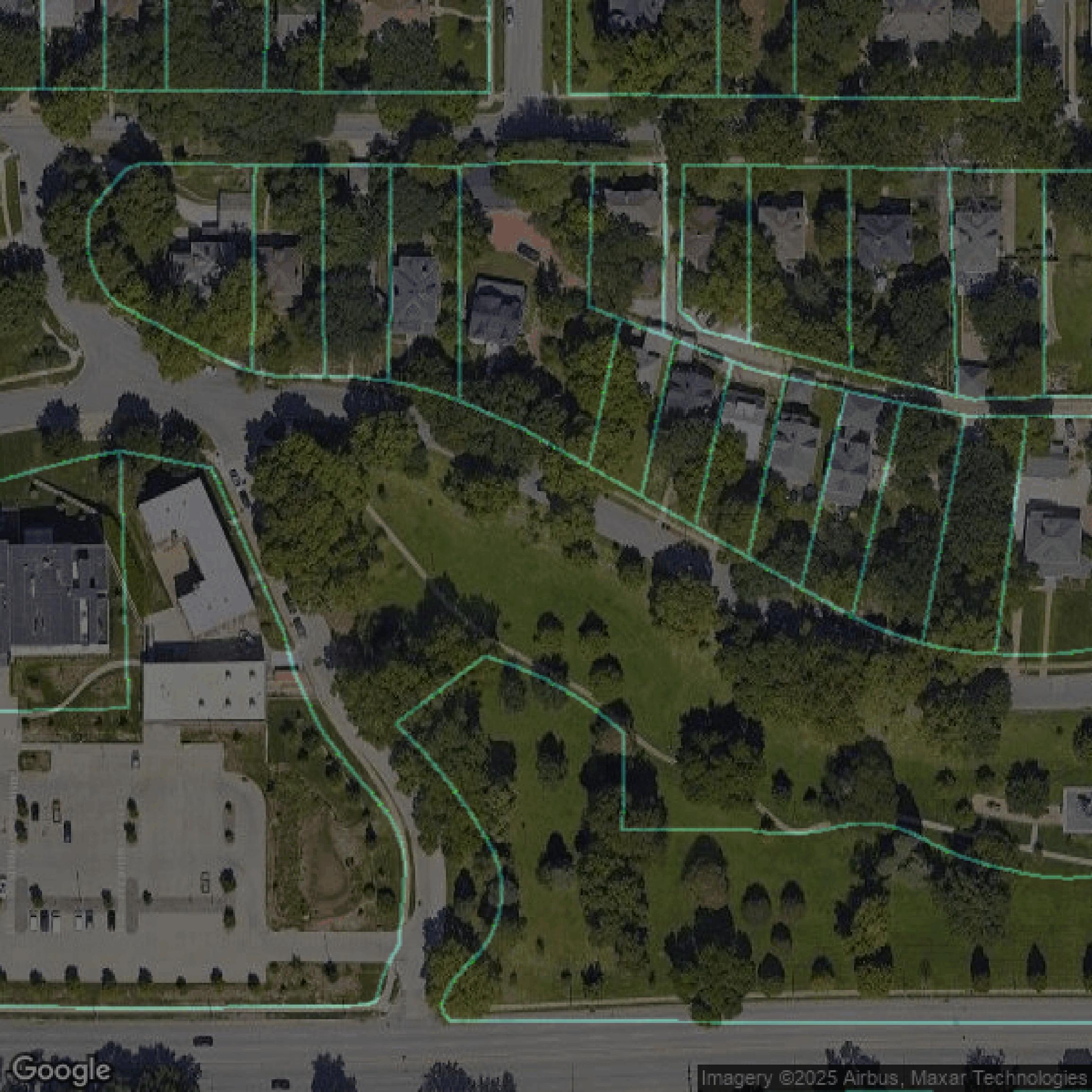 This image shows parcel data in Douglas County created using GIS data in Equator.