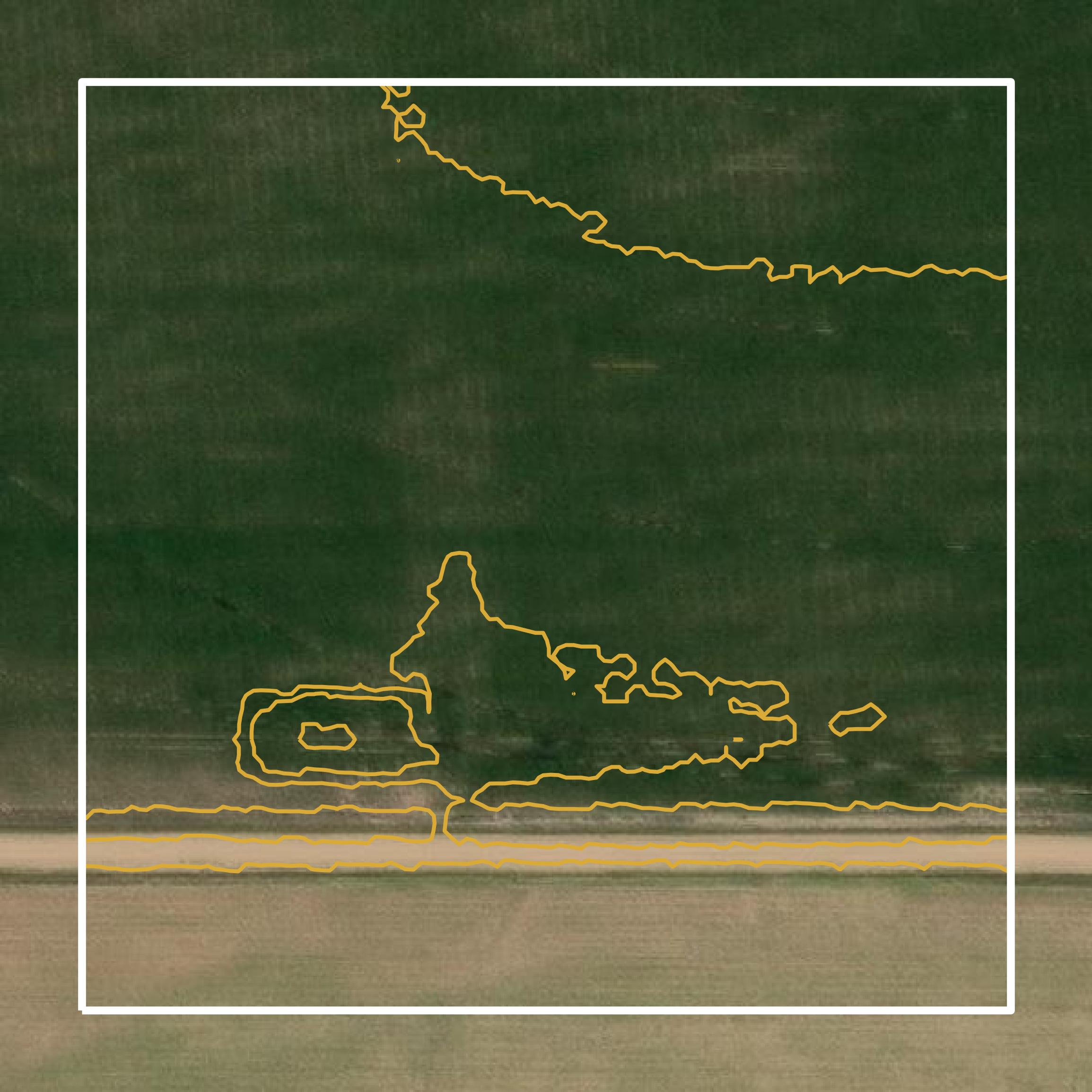 This image shows a contour map in Fillmore County created using GIS data in Equator.