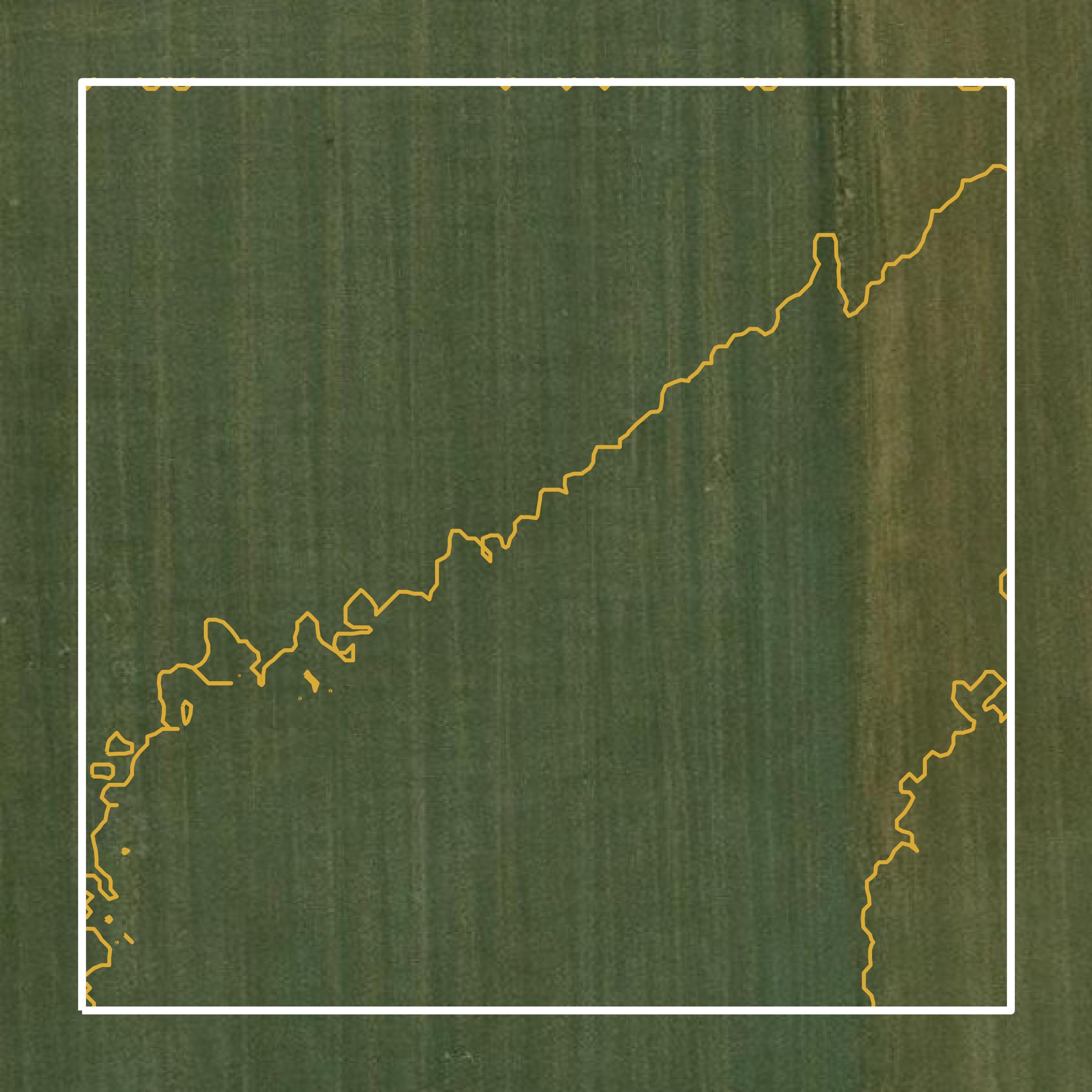 This image shows a contour map in Furnas County created using GIS data in Equator.