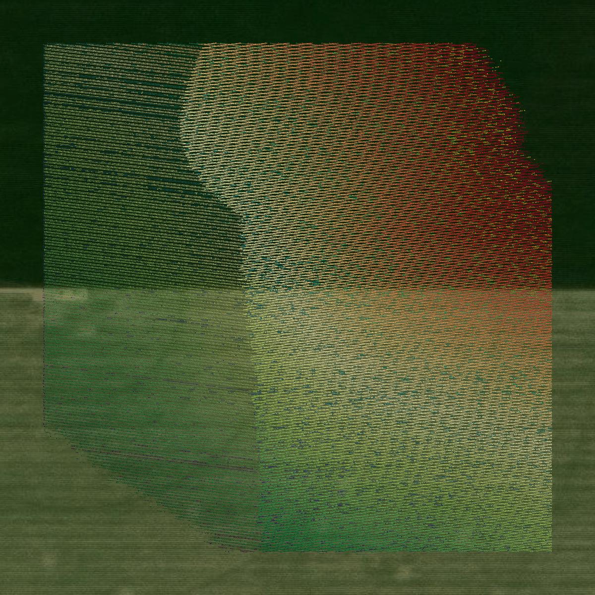 This image shows a LiDAR point cloud in Gage County created using GIS data in Equator.