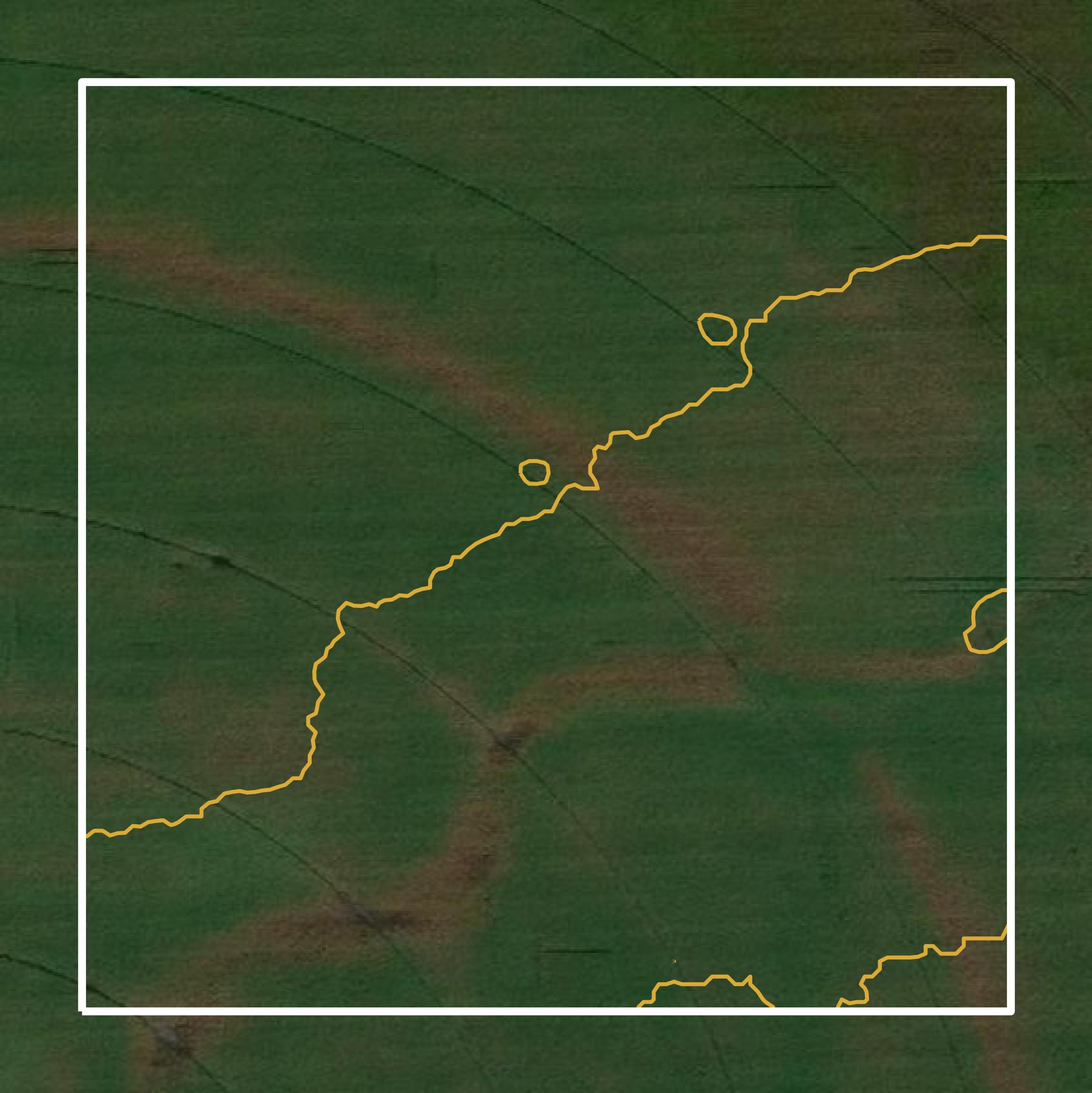 This image shows a contour map in Hall County created using GIS data in Equator.