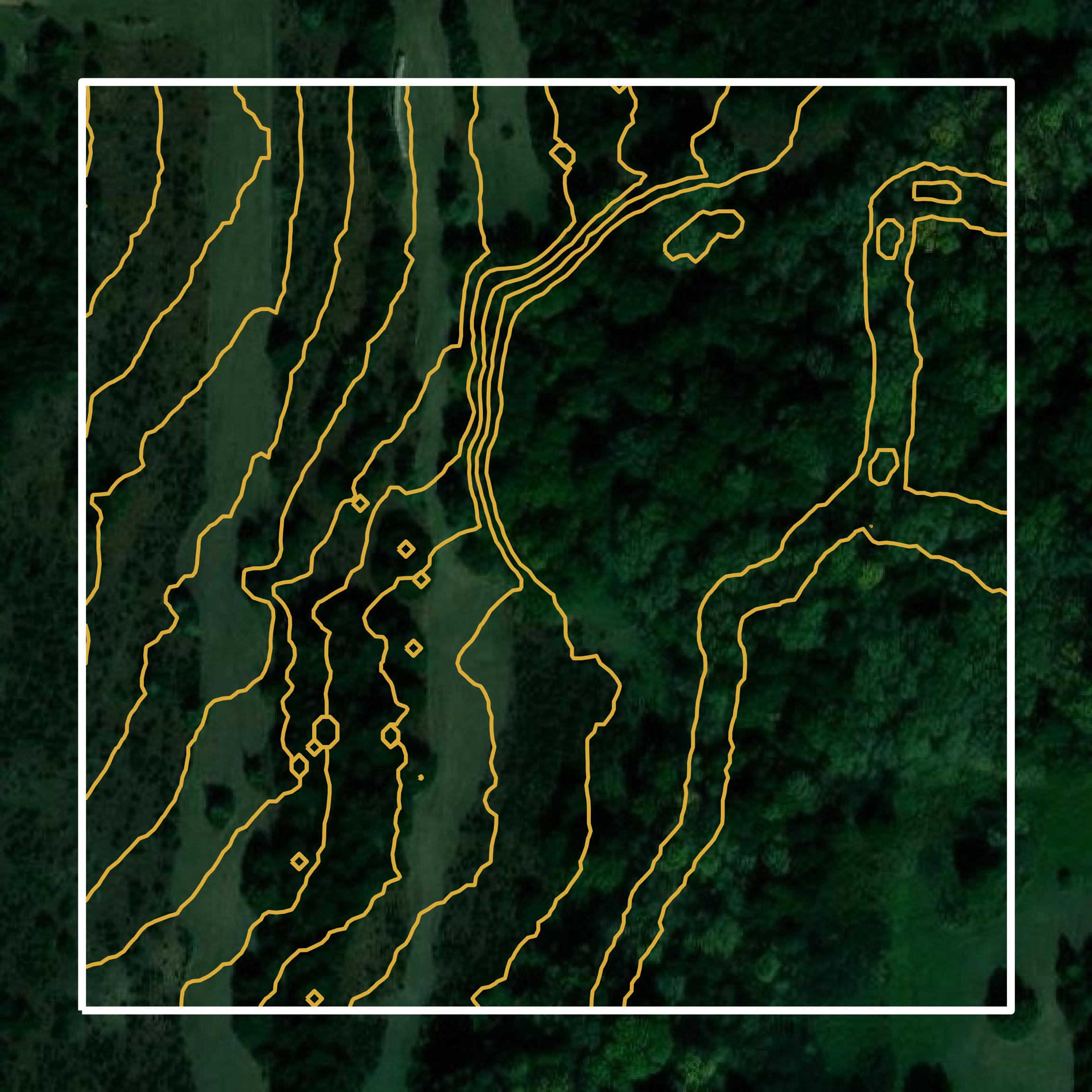 This image shows a contour map in Hamilton County created using GIS data in Equator.