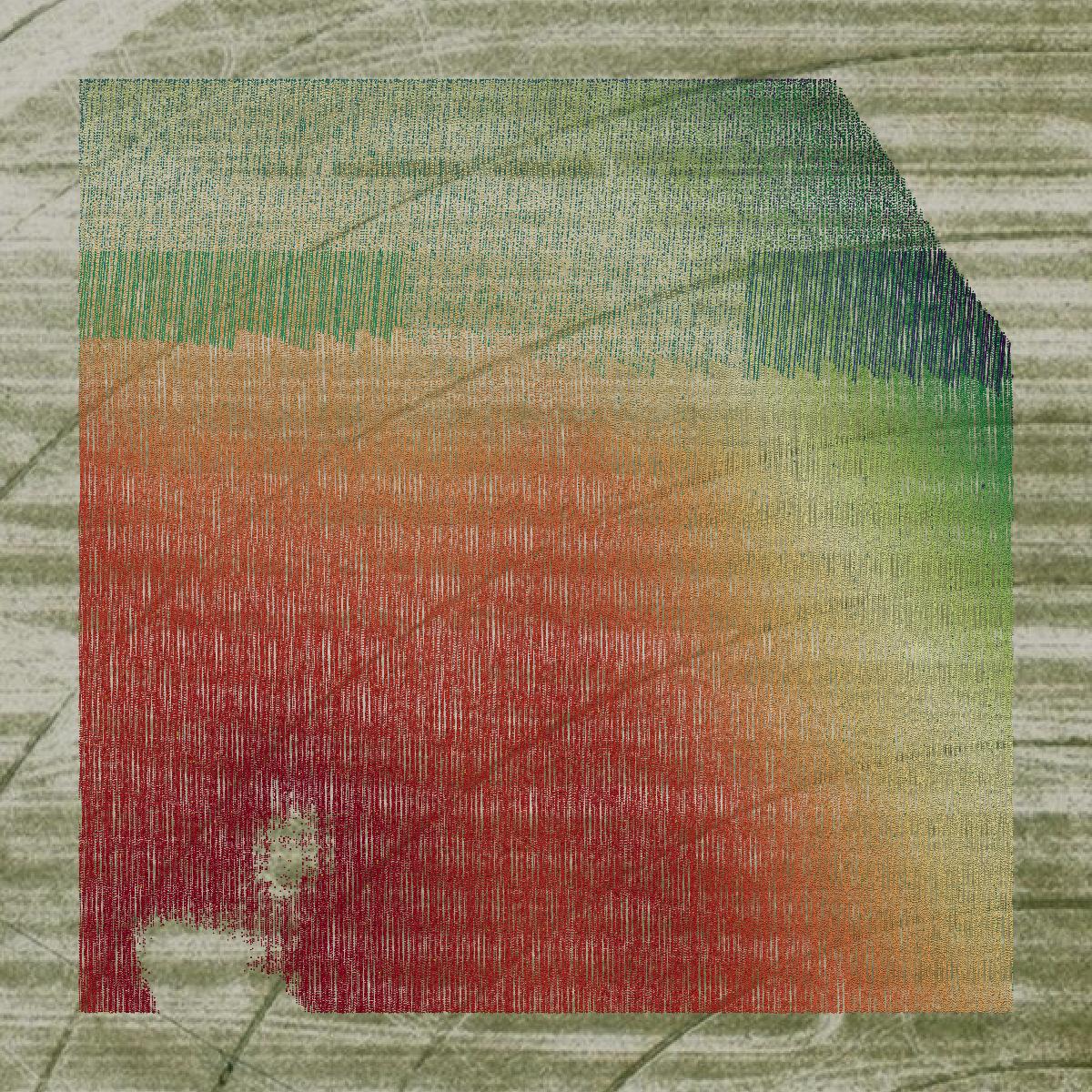This image shows a LiDAR point cloud in Holt County created using GIS data in Equator.