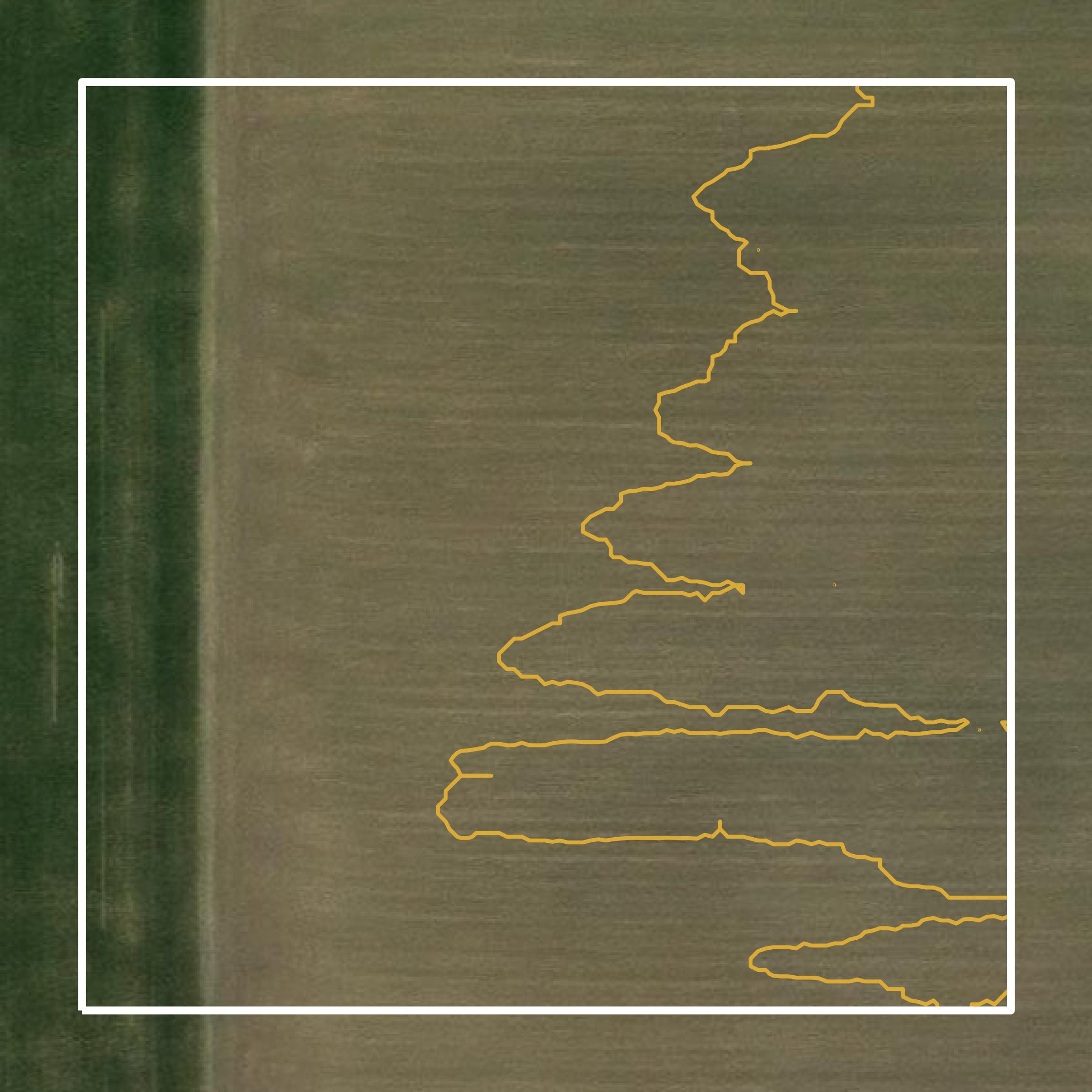 This image shows a contour map in Johnson County created using GIS data in Equator.