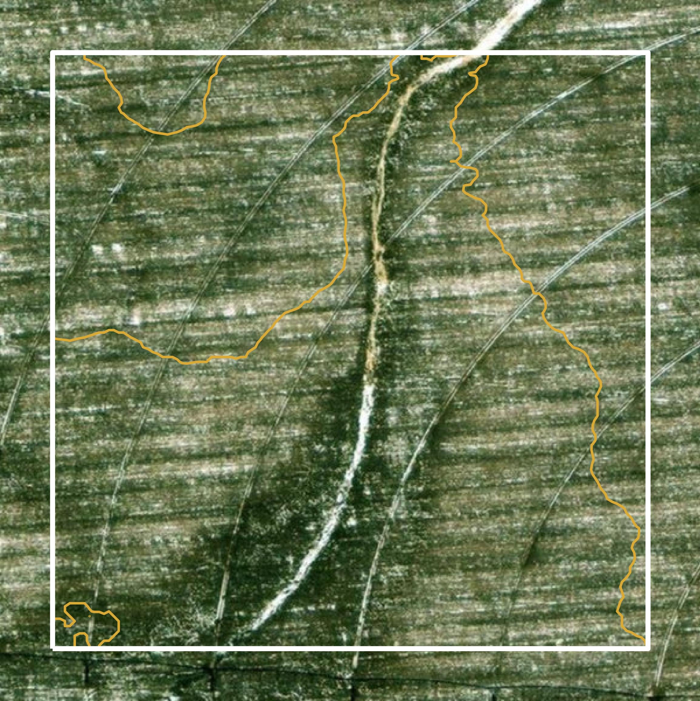 This image shows a contour map in Kearney County created using GIS data in Equator.