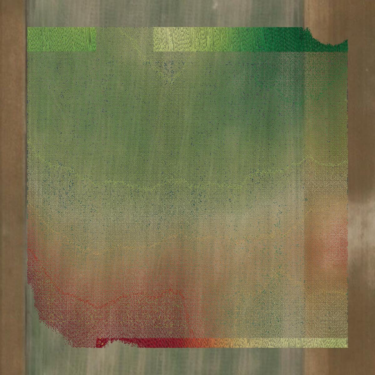 This image shows a LiDAR point cloud in Kimball County created using GIS data in Equator.