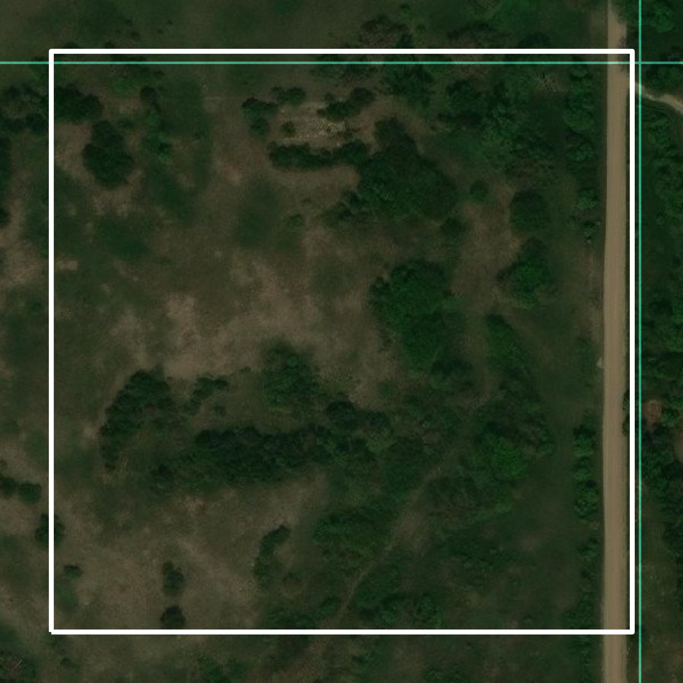 This image shows parcel and building data in Loup County created using GIS data in Equator.