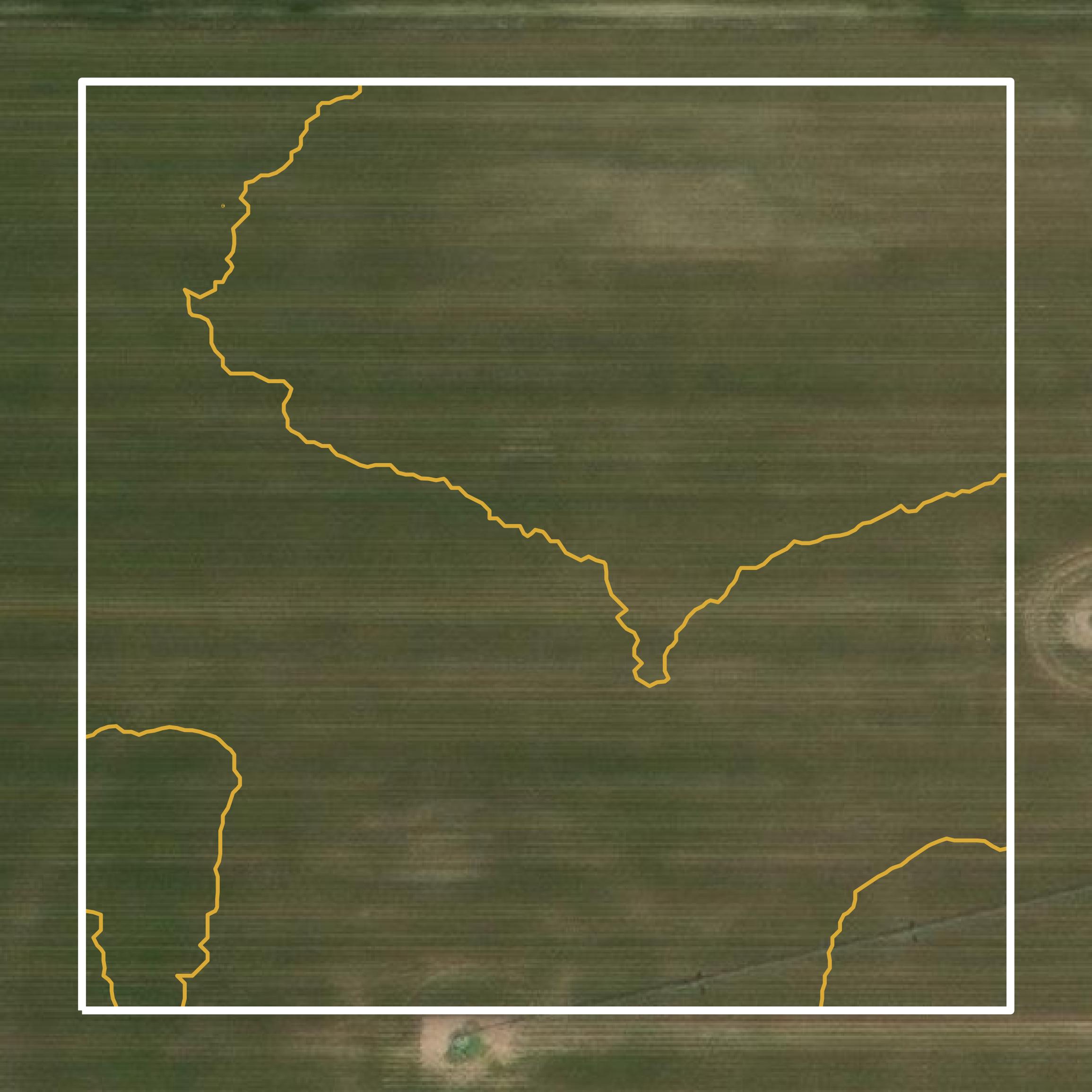 This image shows a contour map in Merrick County created using GIS data in Equator.
