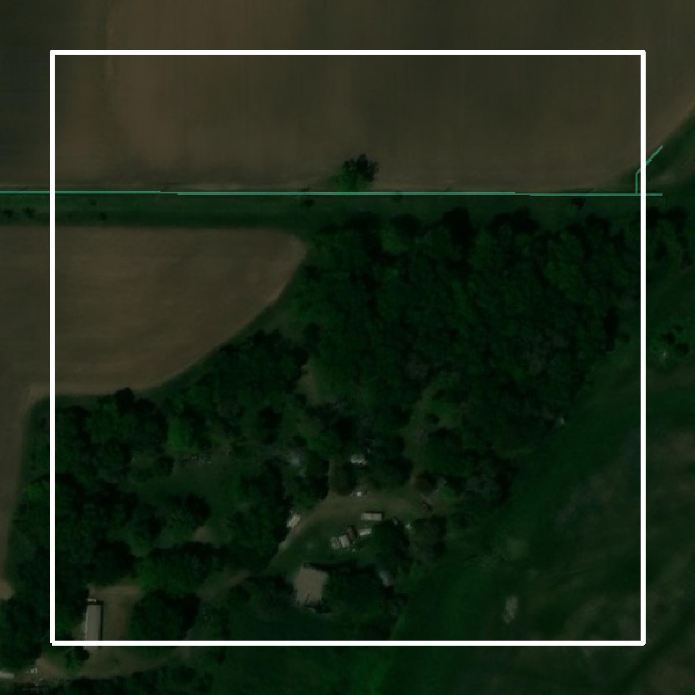 This image shows parcel and building data in Merrick County created using GIS data in Equator.