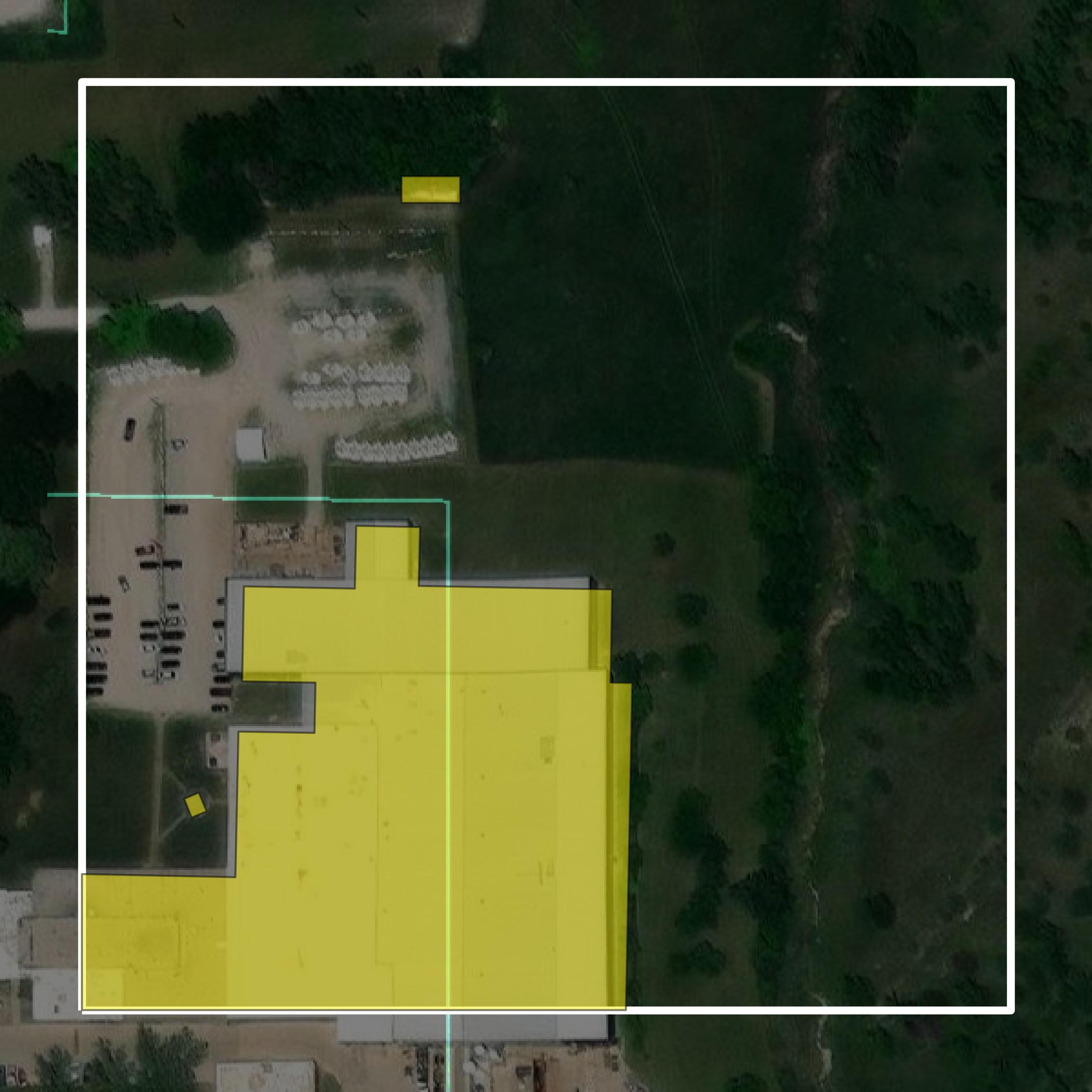 This image shows parcel and building data in Nemaha County created using GIS data in Equator.