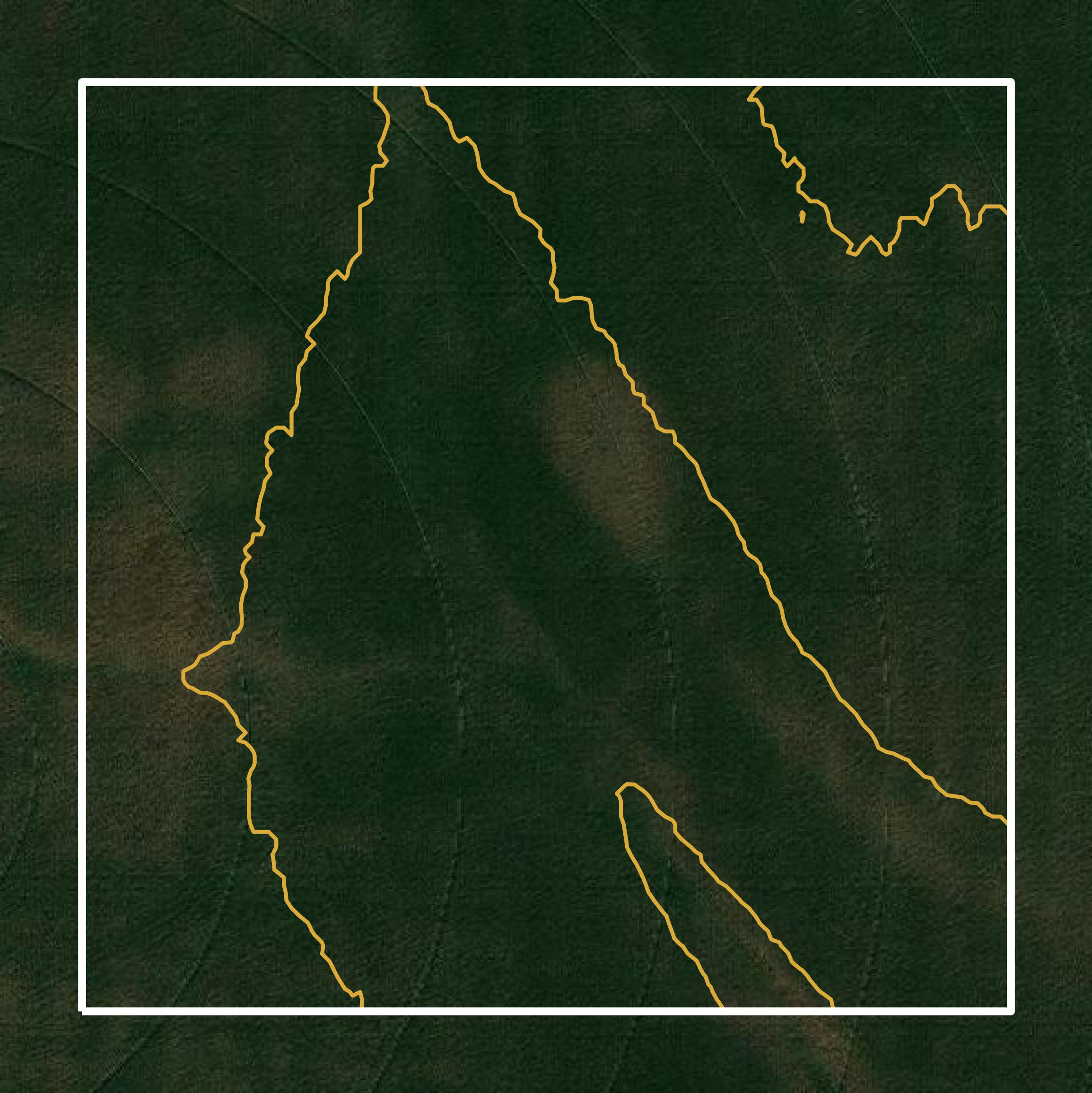 This image shows a contour map in Phelps County created using GIS data in Equator.