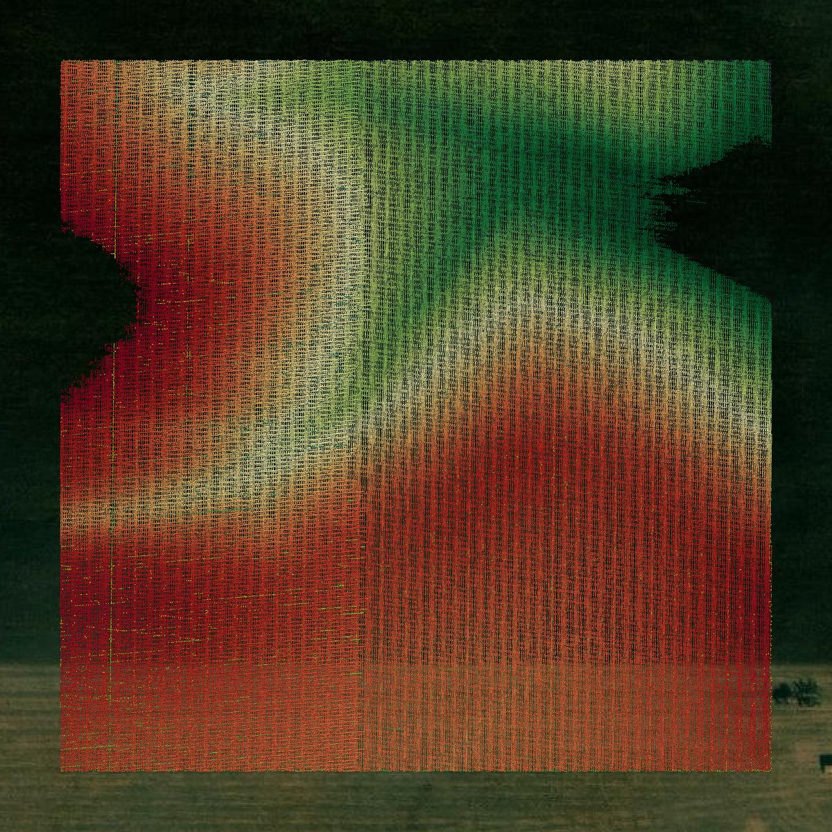 This image shows a LiDAR point cloud in Platte County created using GIS data in Equator.