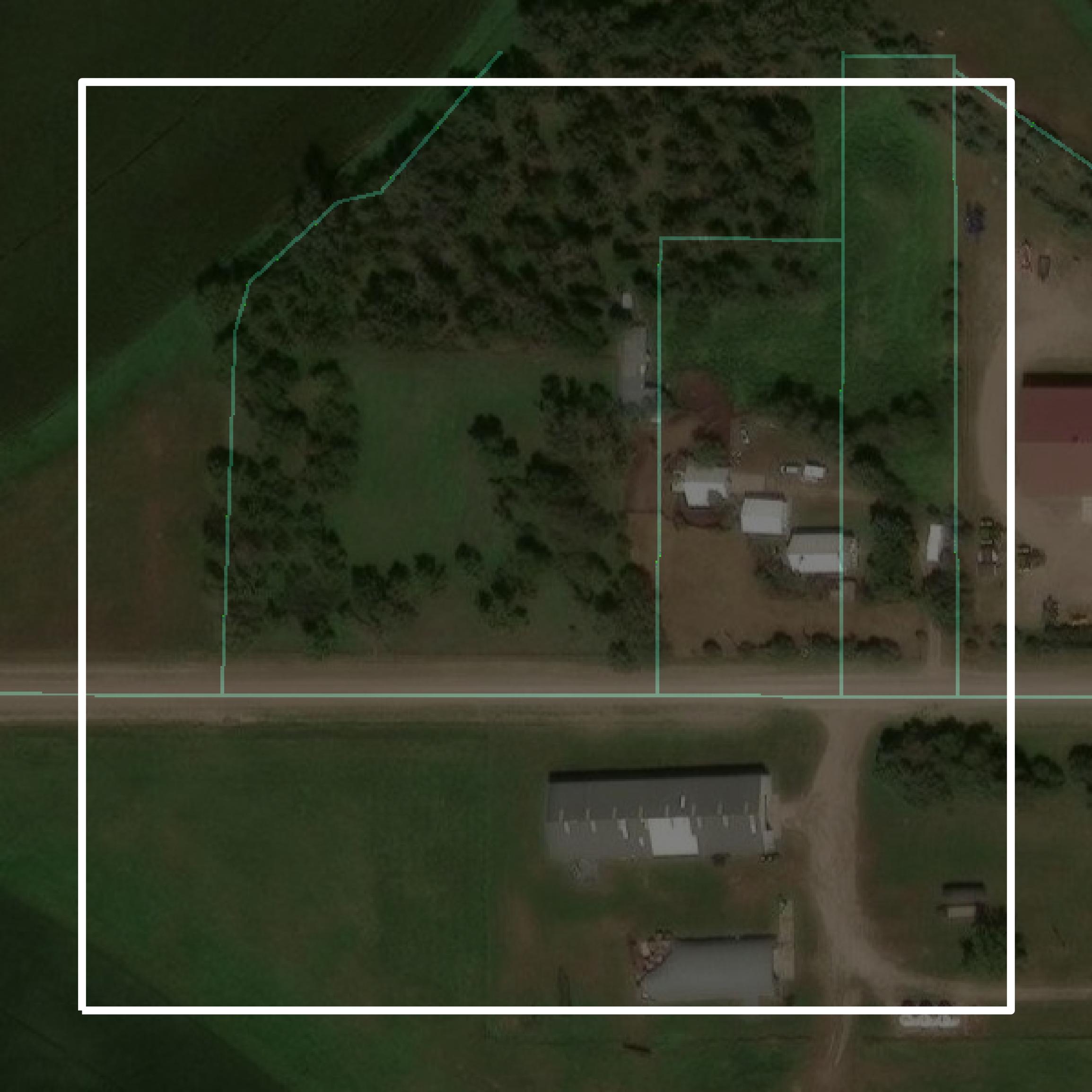 This image shows parcel and building data in Rock County created using GIS data in Equator.