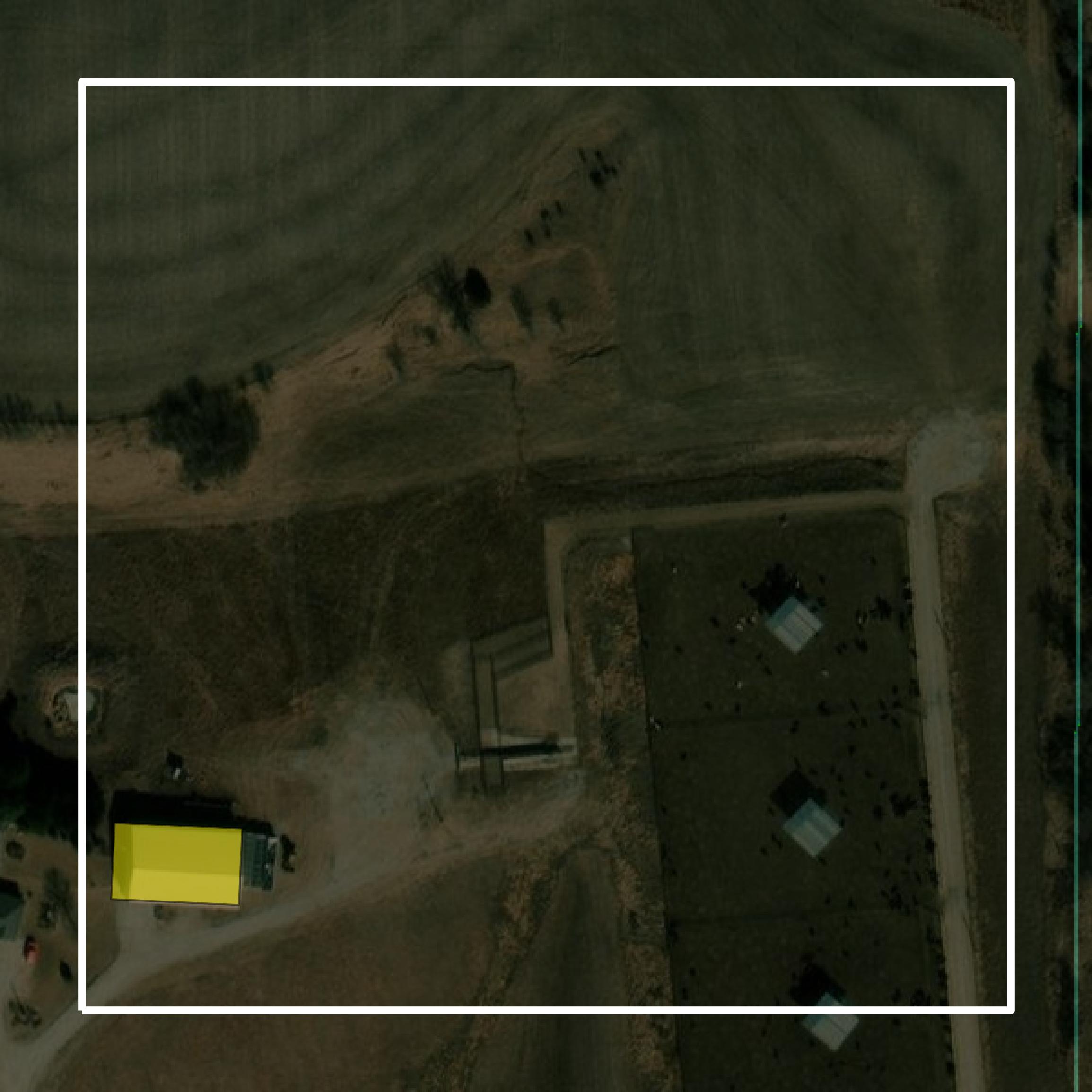 This image shows parcel and building data in Saunders County created using GIS data in Equator.
