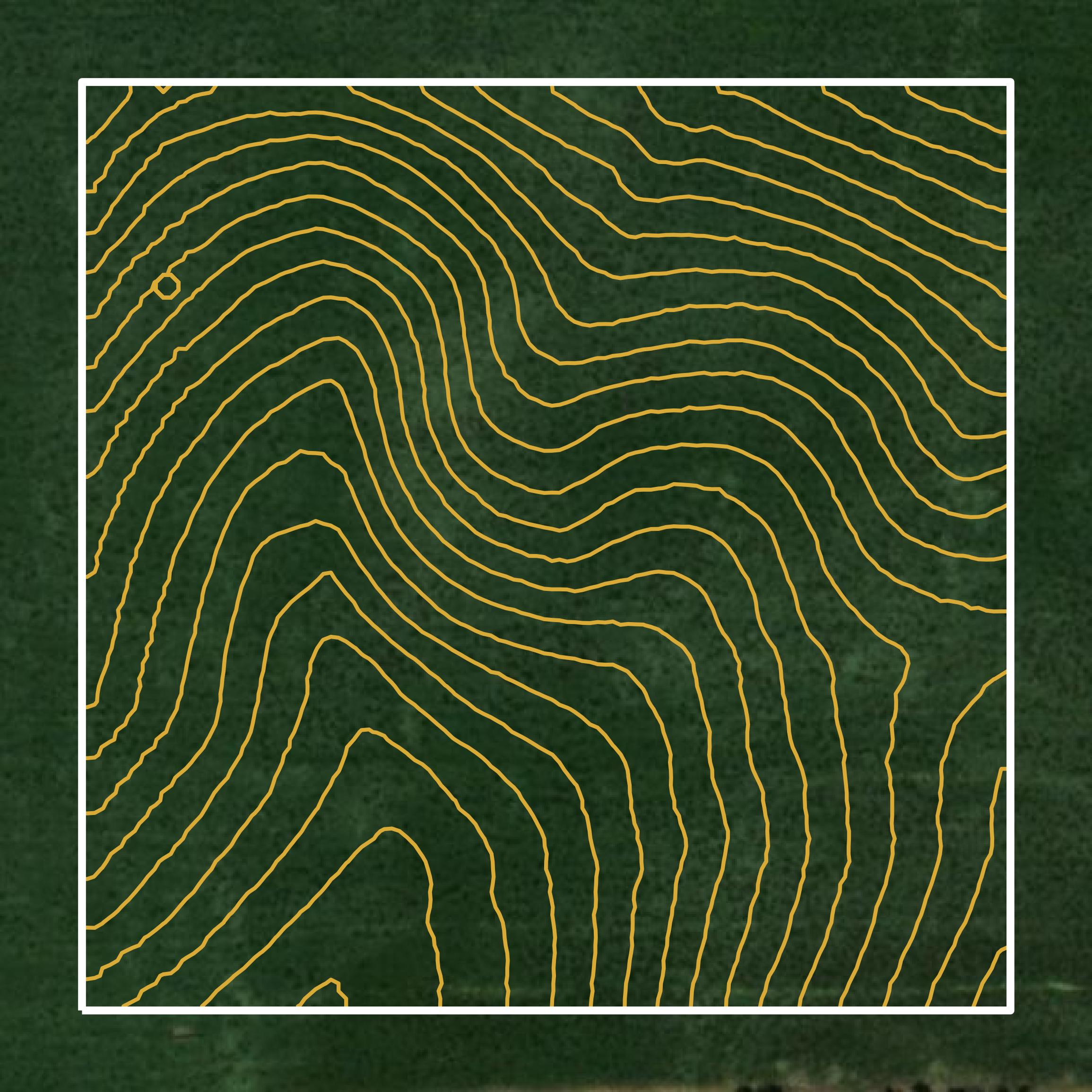 This image shows a contour map in Stanton County created using GIS data in Equator.