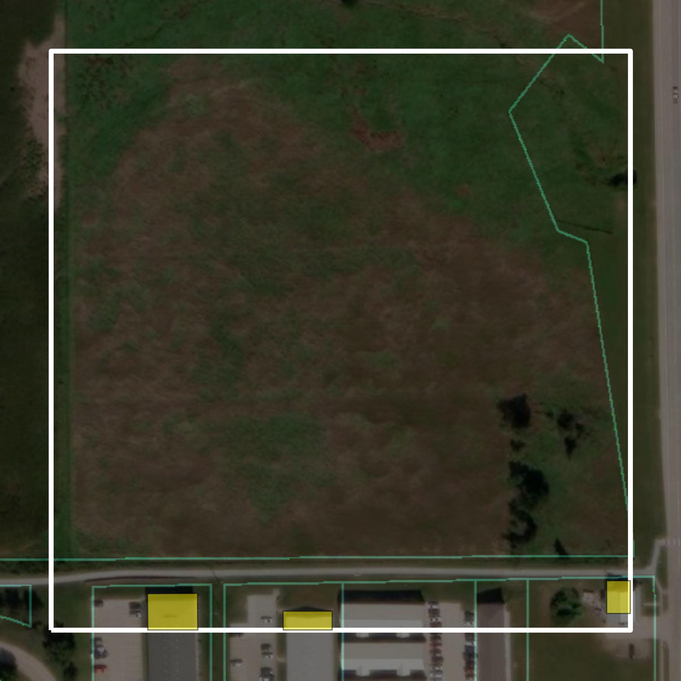 This image shows parcel and building data in Wayne County created using GIS data in Equator.