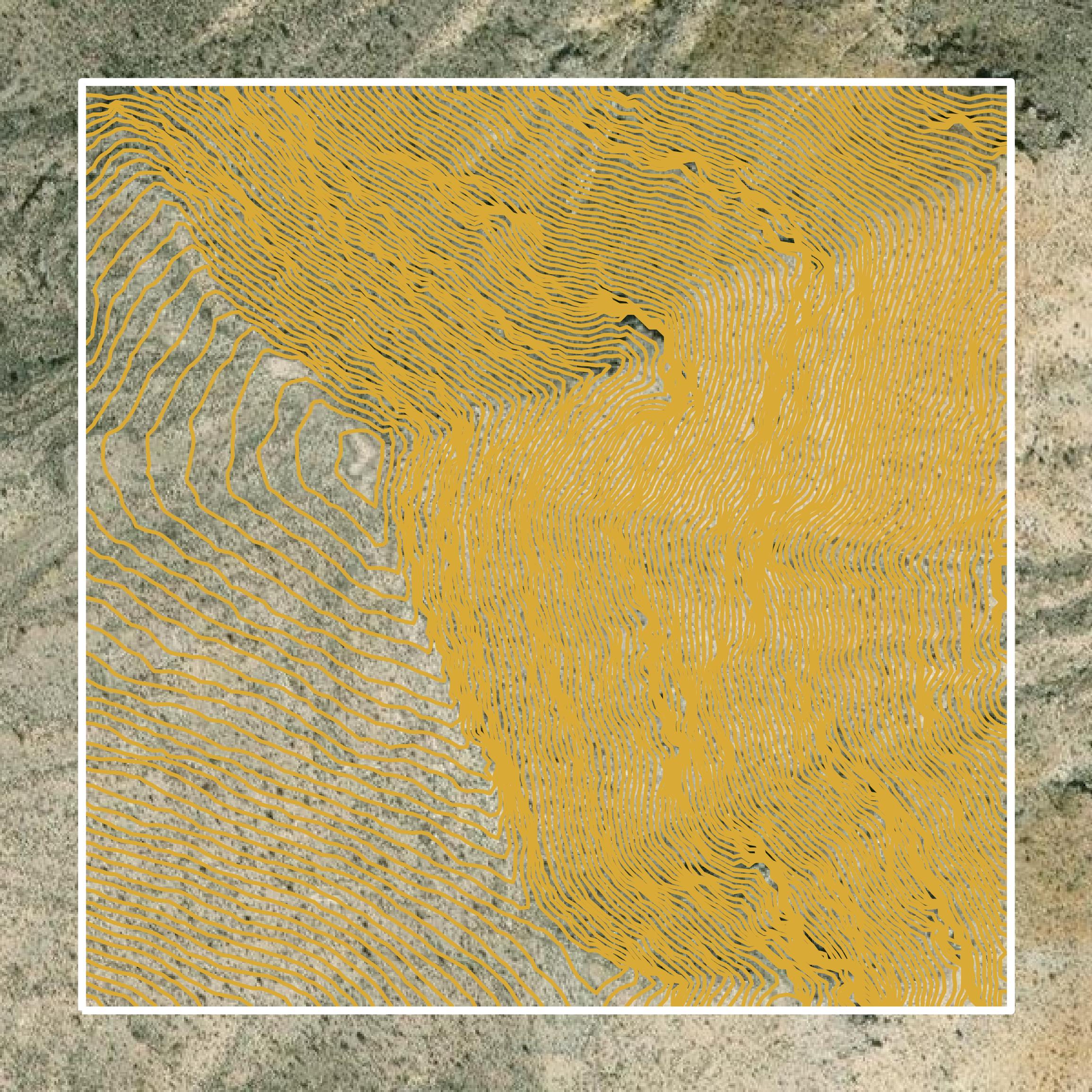 This image shows a contour map in Clark County created using GIS data in Equator.