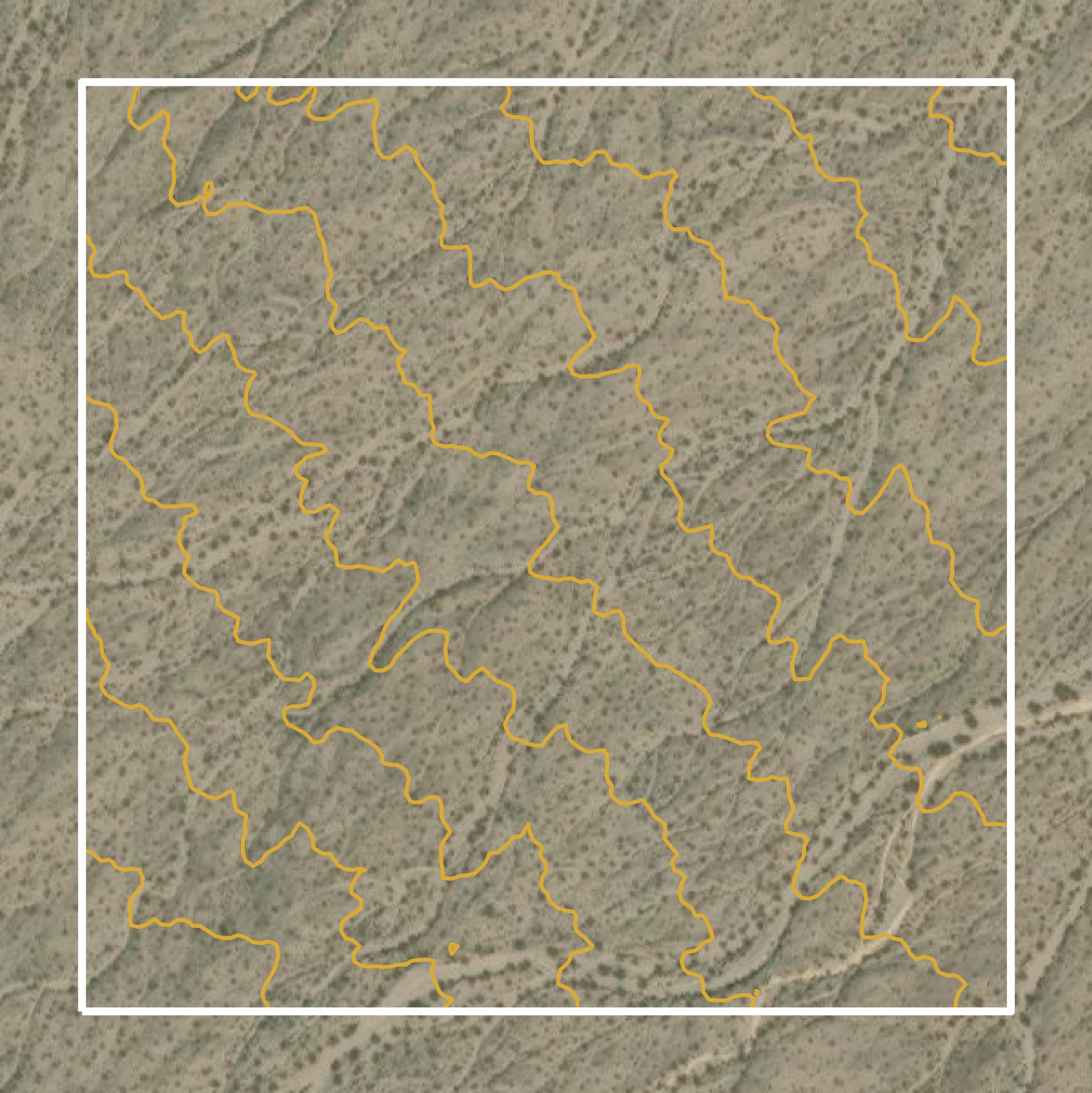 This image shows a contour map in Clark County created using GIS data in Equator.
