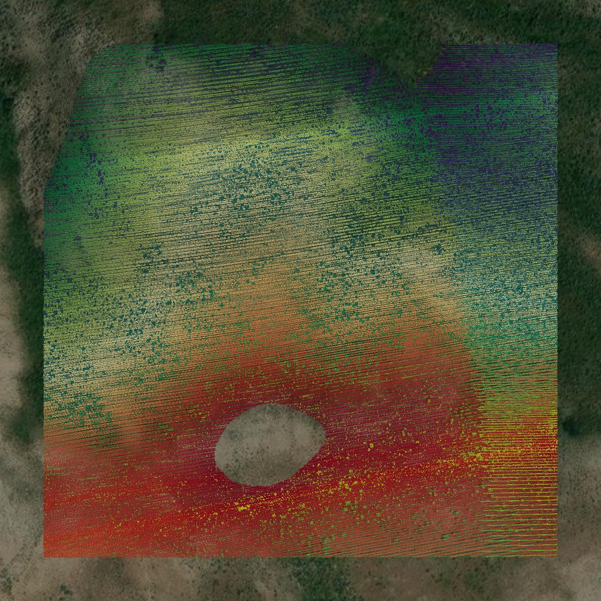 This image shows a LiDAR point cloud in Elko County created using GIS data in Equator.
