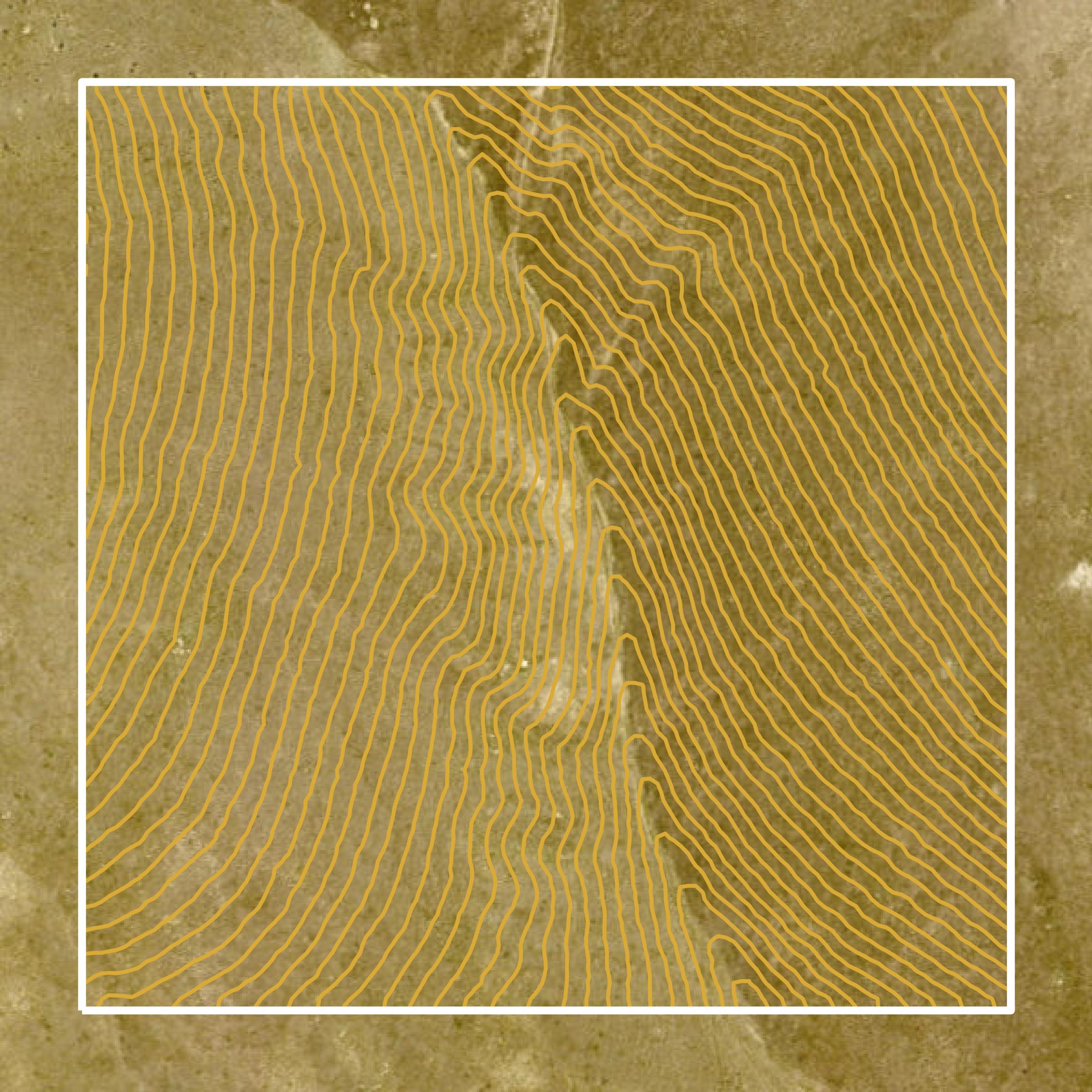 This image shows a contour map in Humboldt County created using GIS data in Equator.