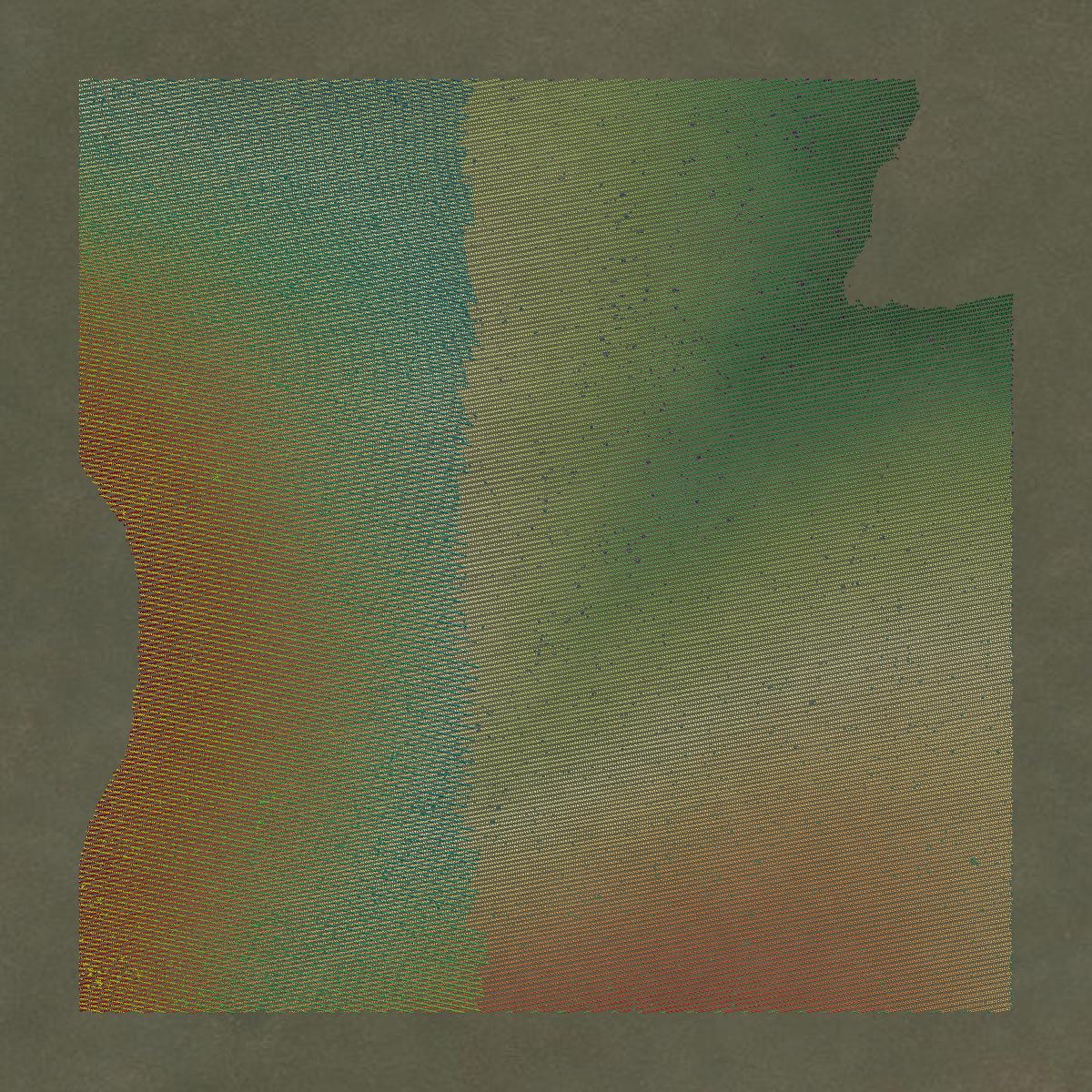 This image shows a LiDAR point cloud in Lander County created using GIS data in Equator.