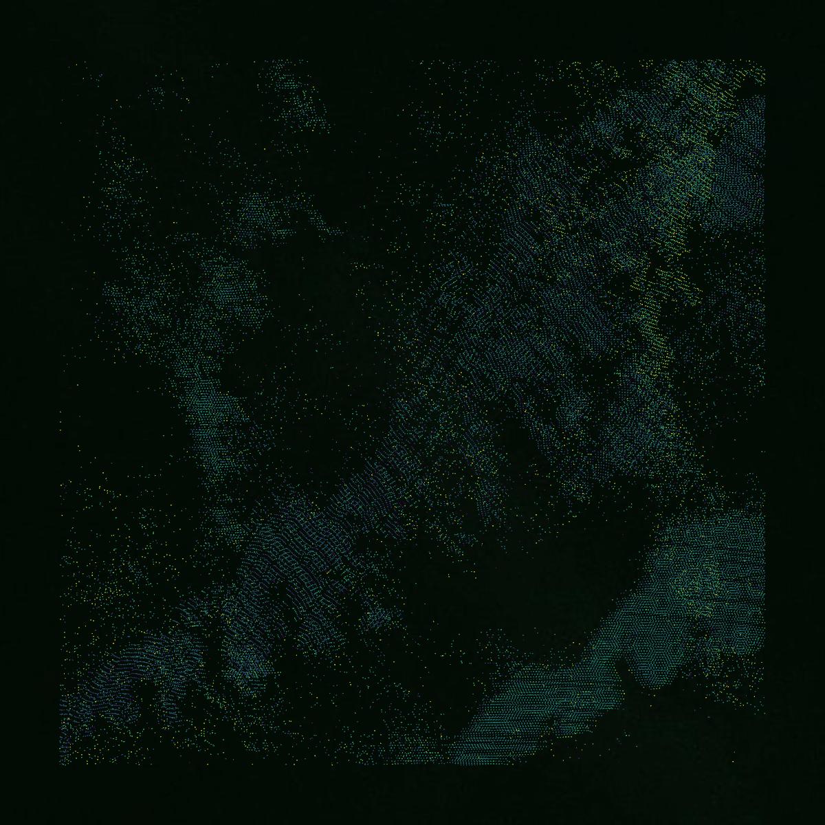 This image shows a LiDAR point cloud in Mineral County created using GIS data in Equator.