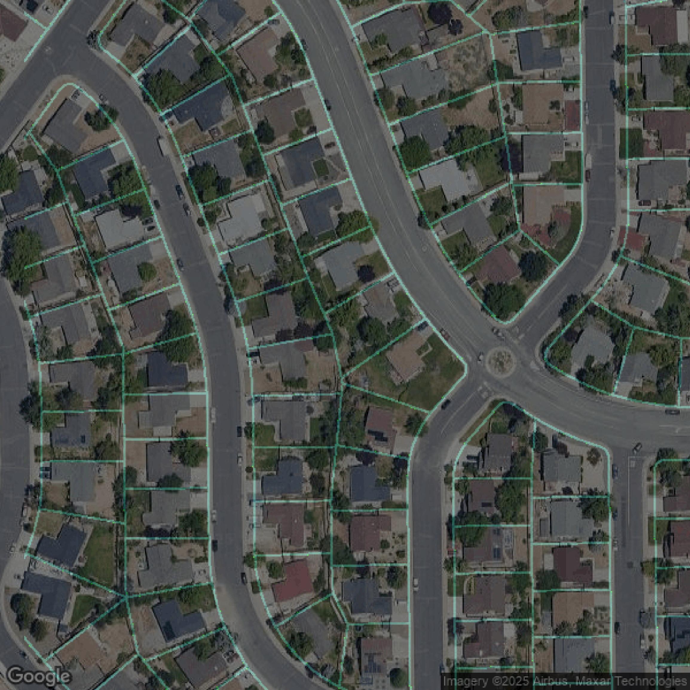 This image shows parcel data in Washoe County created using GIS data in Equator.