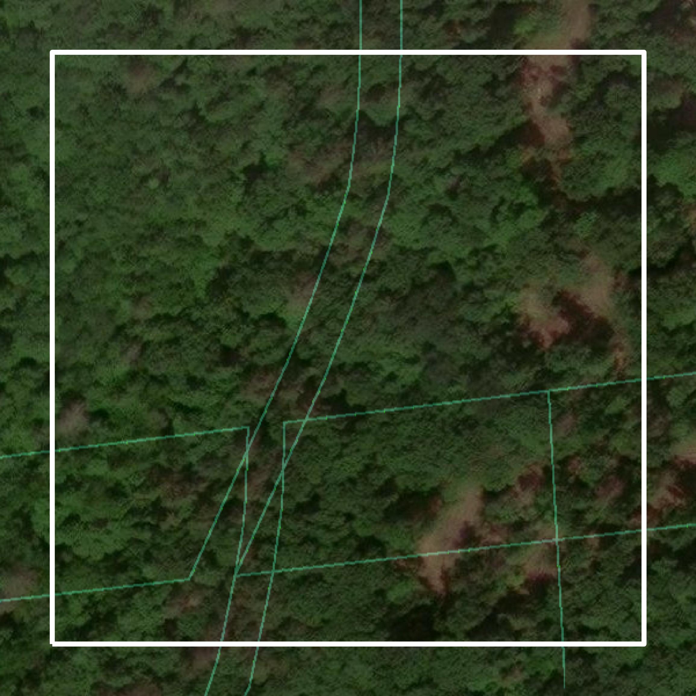 This image shows parcel and building data in Cheshire County created using GIS data in Equator.