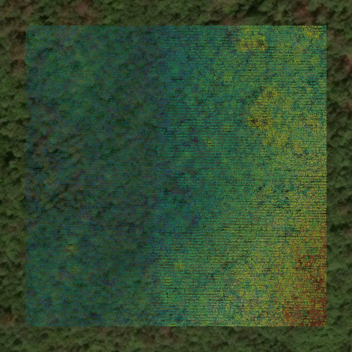 This image shows a LiDAR point cloud in Cheshire County created using GIS data in Equator.