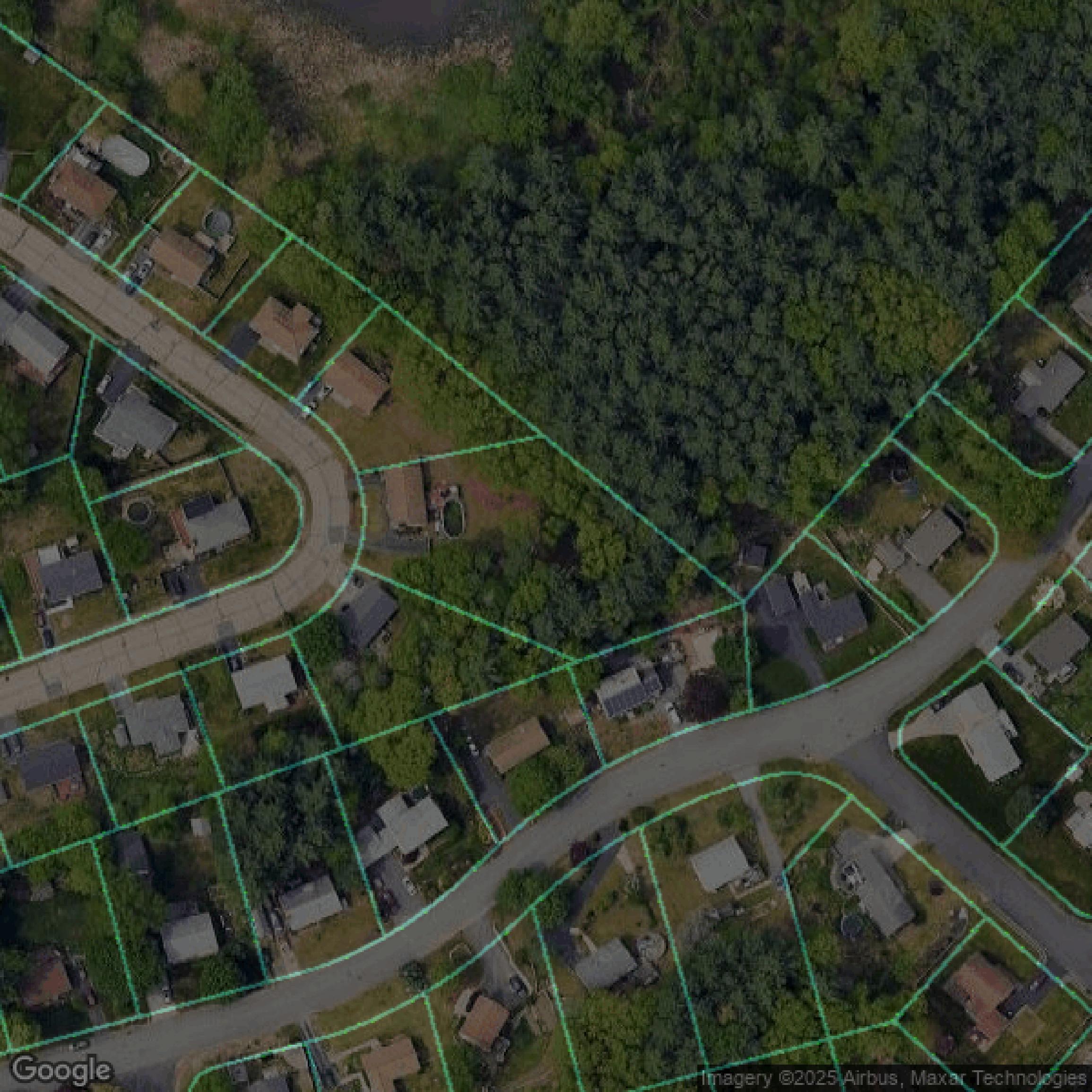This image shows parcel data in Hillsborough County created using GIS data in Equator.