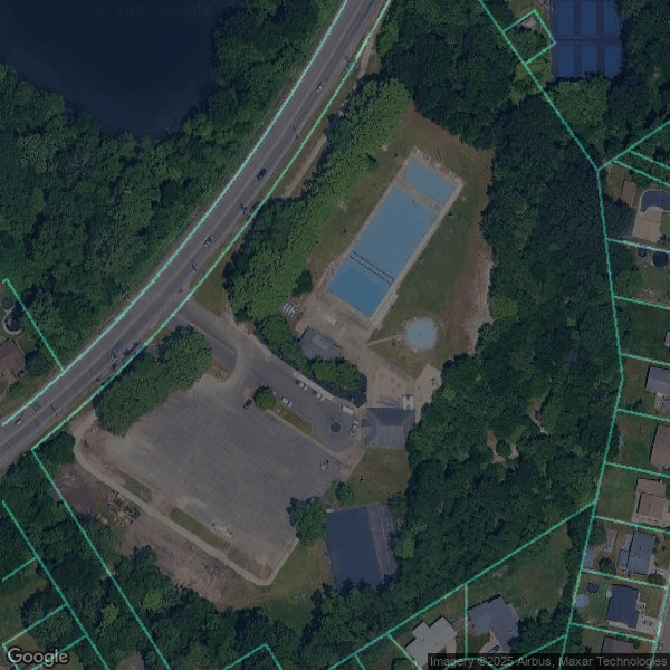 This image shows parcel data in Camden County created using GIS data in Equator.