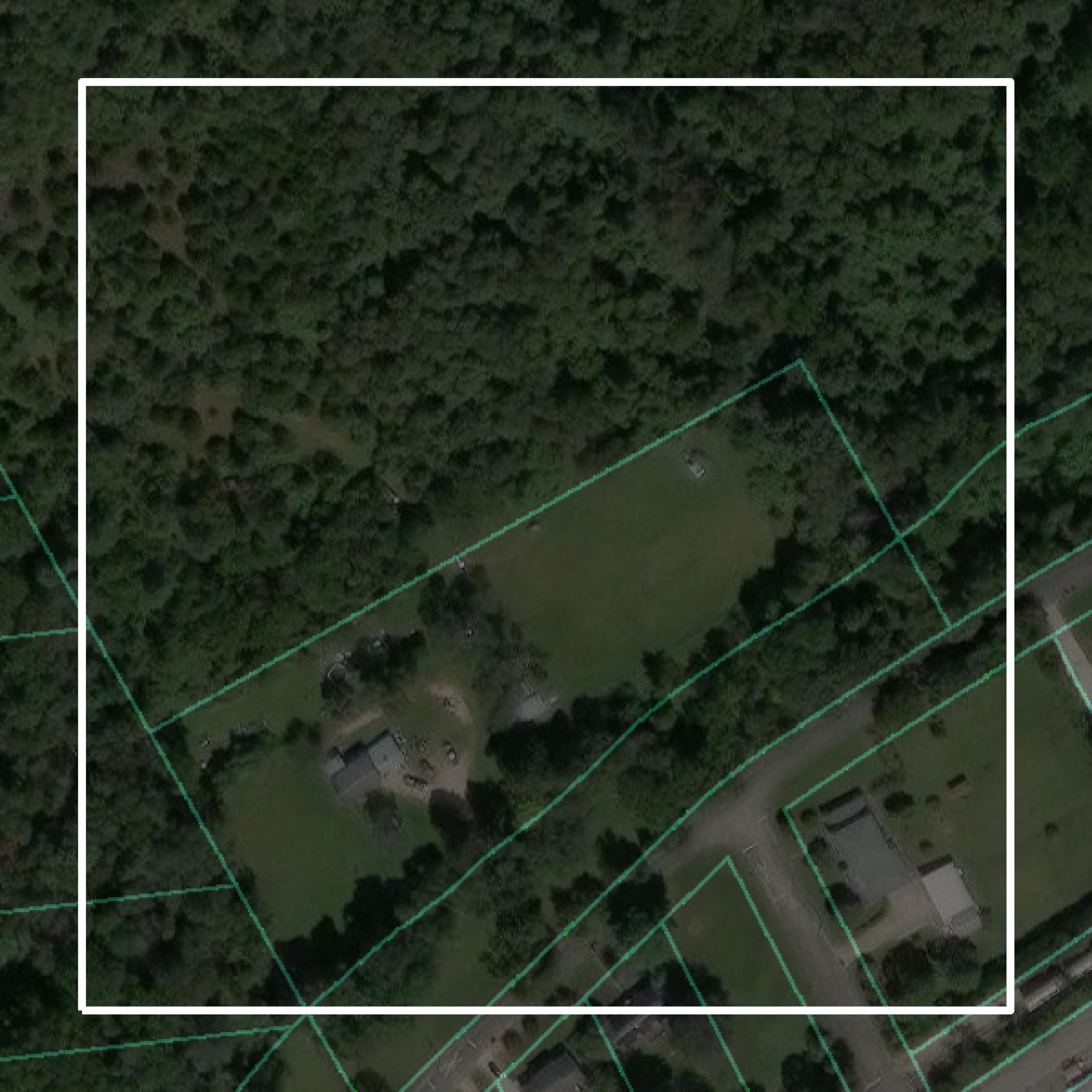 This image shows parcel and building data in Cumberland County created using GIS data in Equator.