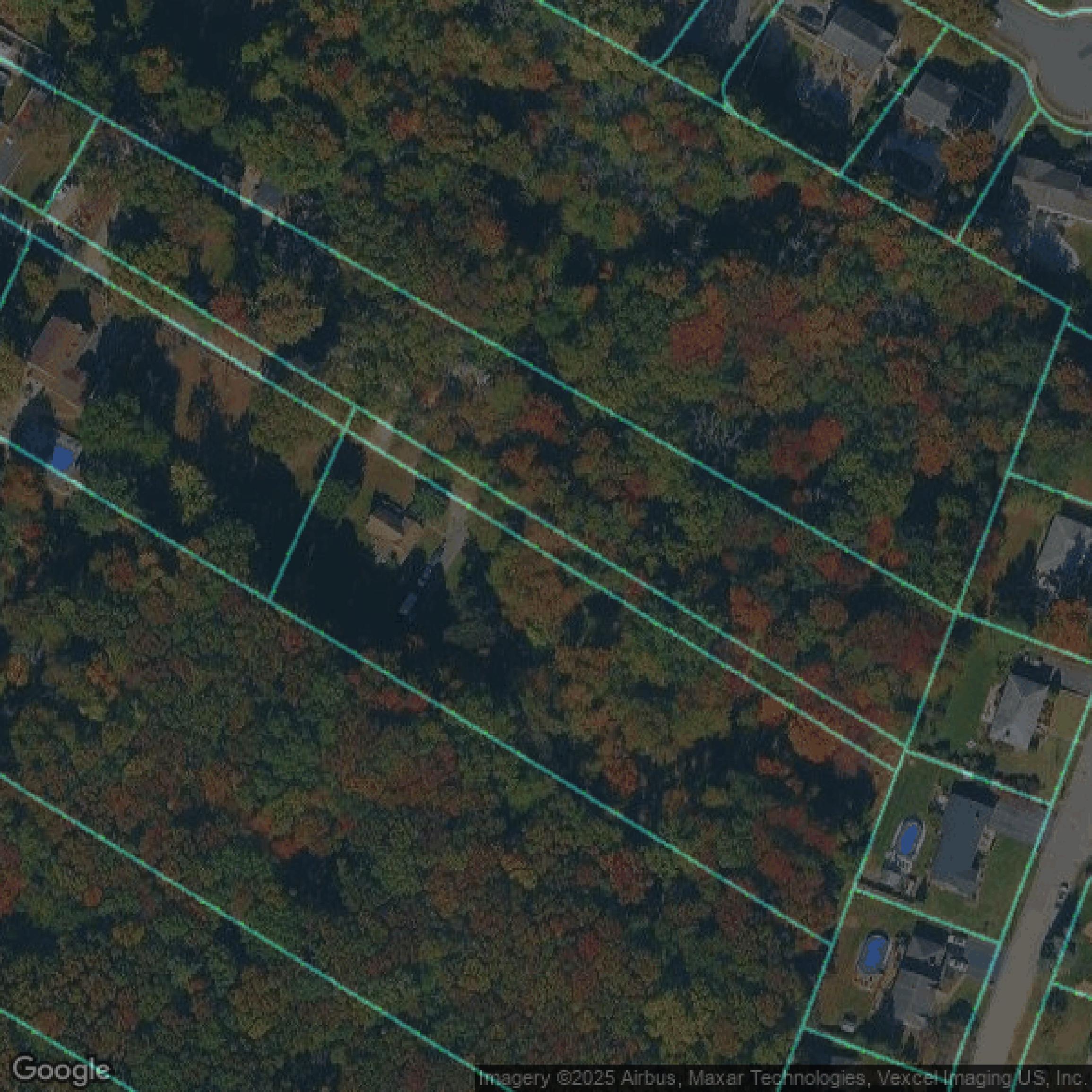 This image shows parcel data in Essex County created using GIS data in Equator.