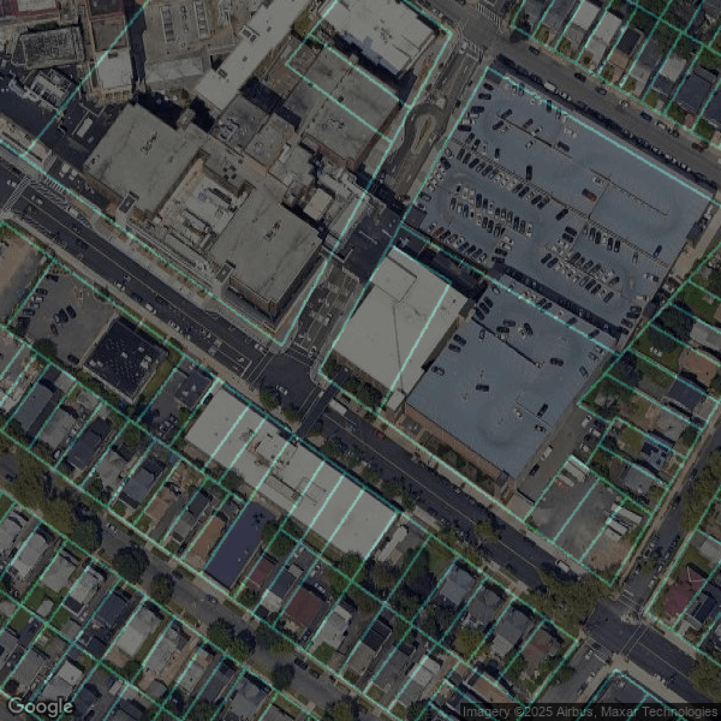 This image shows parcel data in Essex County created using GIS data in Equator.