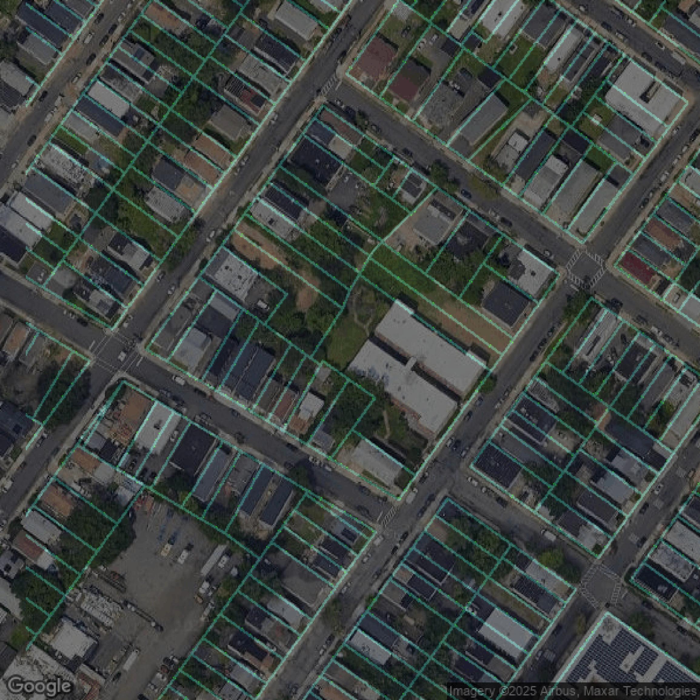 This image shows parcel data in Essex County created using GIS data in Equator.