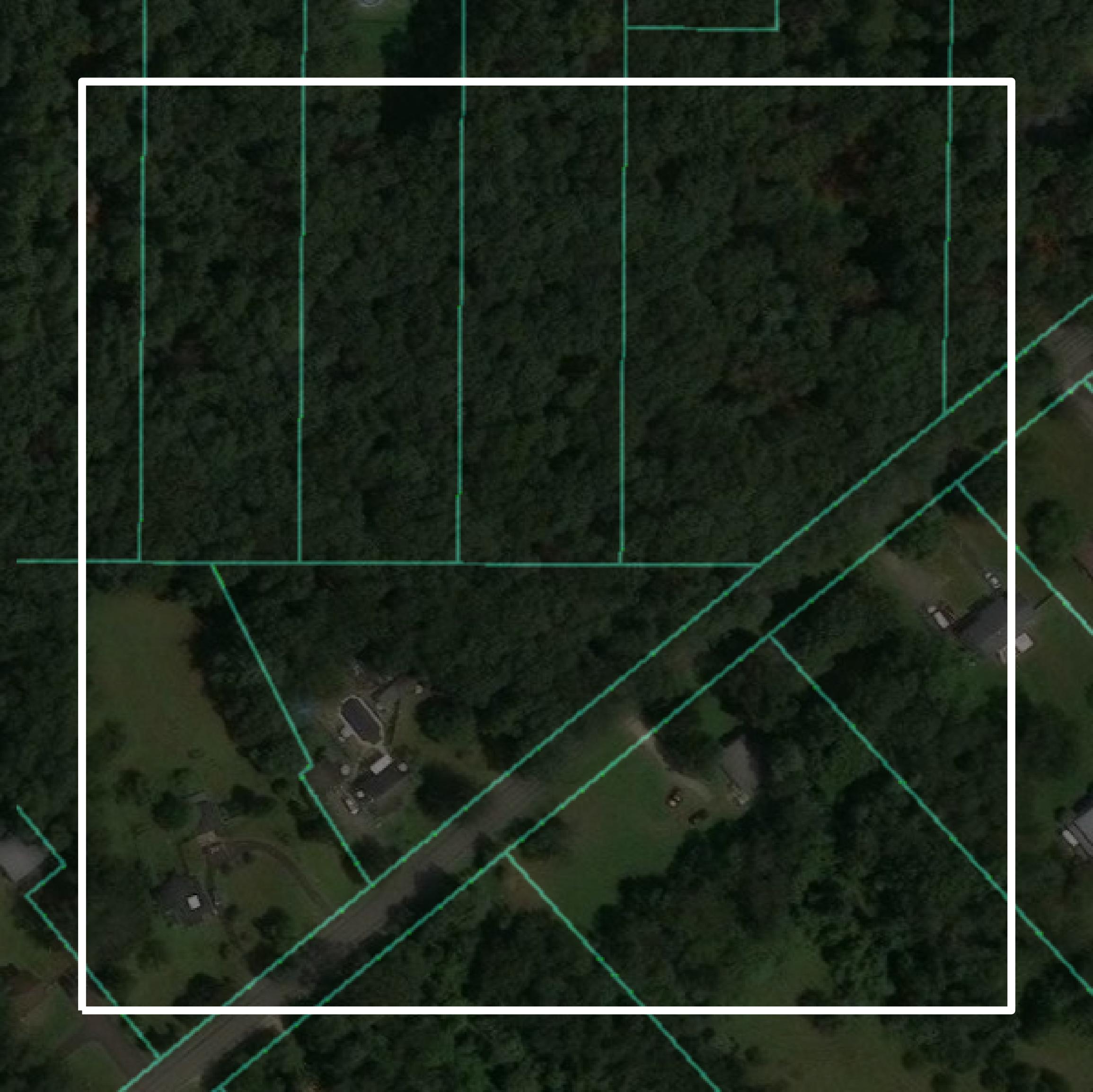 This image shows parcel and building data in Gloucester County created using GIS data in Equator.
