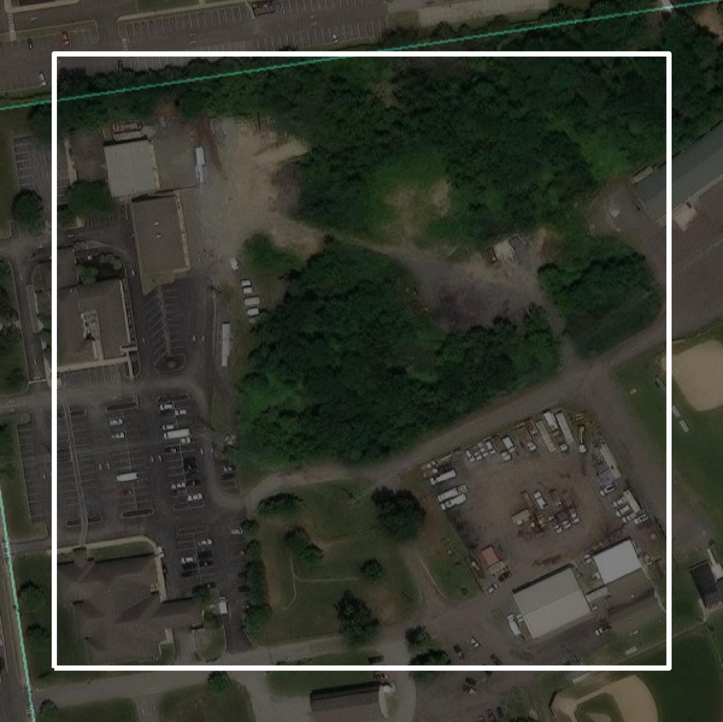 This image shows parcel and building data in Gloucester County created using GIS data in Equator.