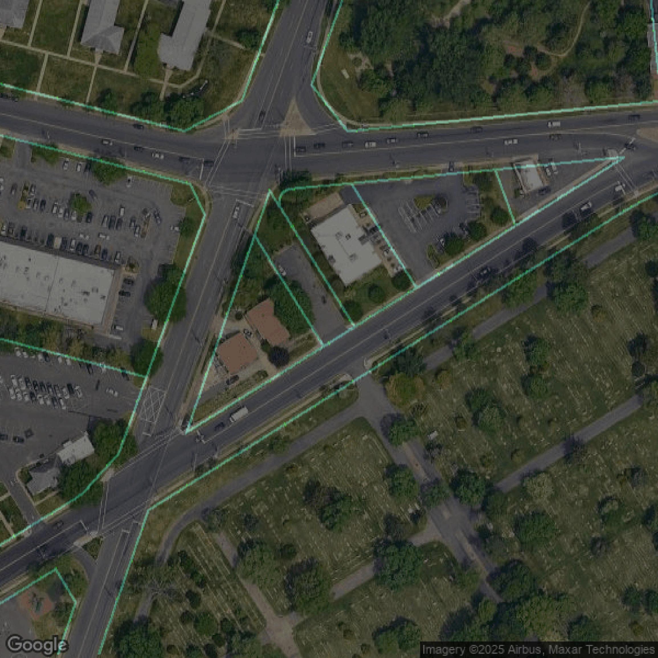 This image shows parcel data in Mercer County created using GIS data in Equator.