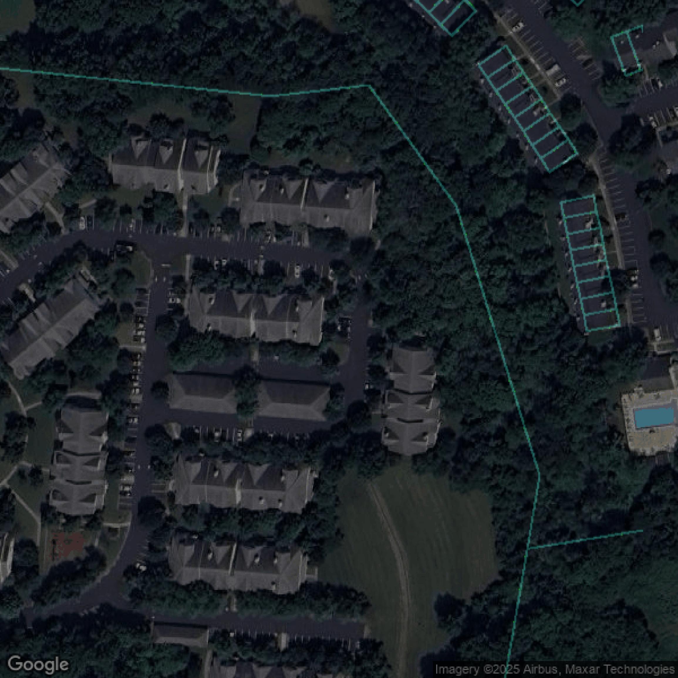 This image shows parcel data in Monmouth County created using GIS data in Equator.