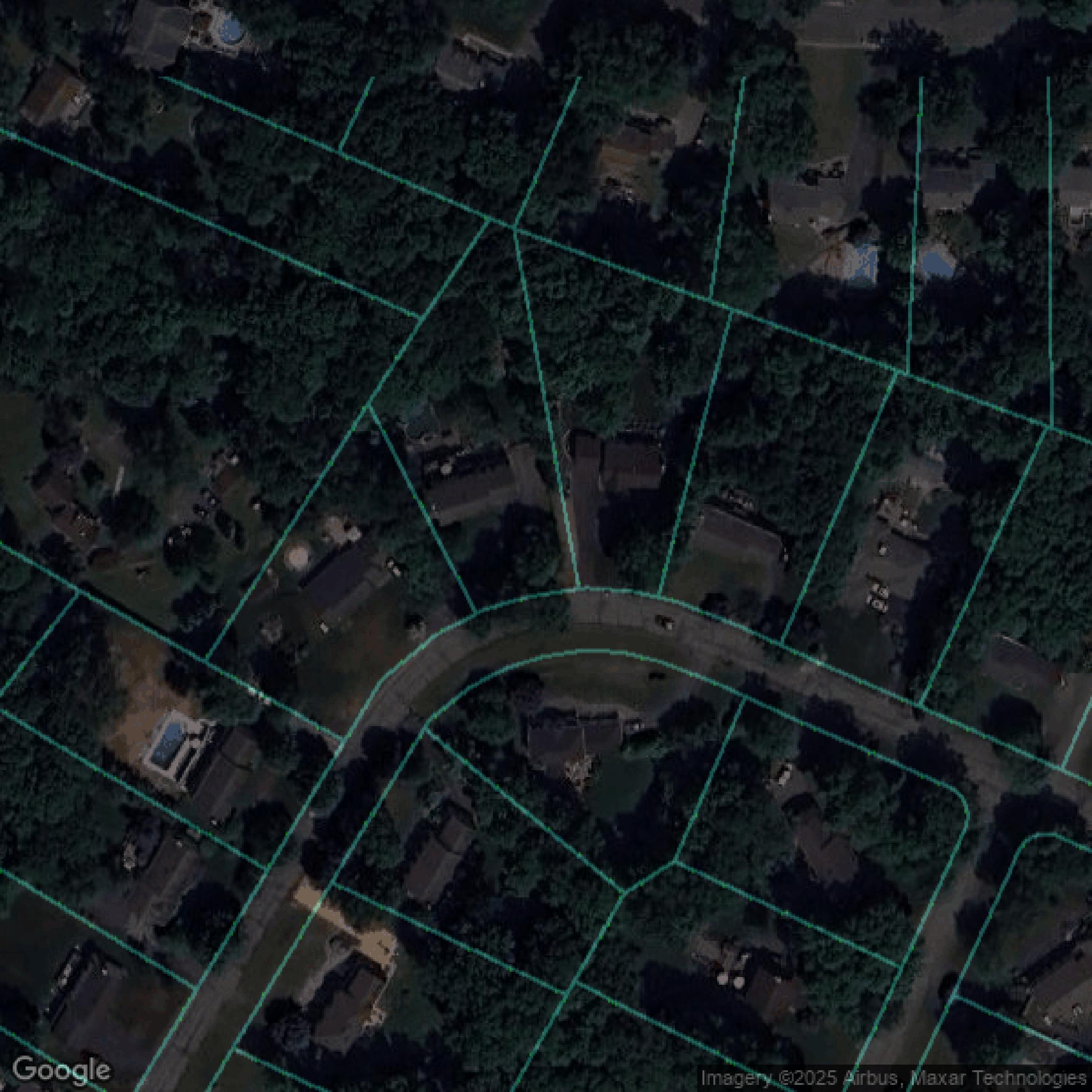 This image shows parcel data in Morris County created using GIS data in Equator.