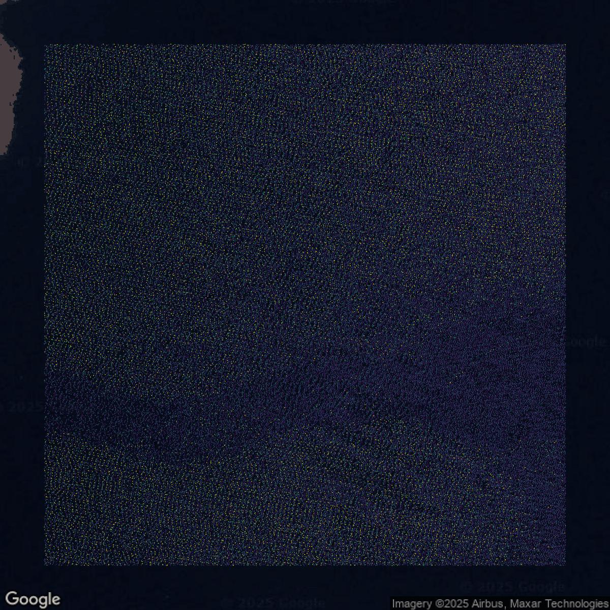 This image shows a LiDAR point cloud in Ocean County created using GIS data in Equator.