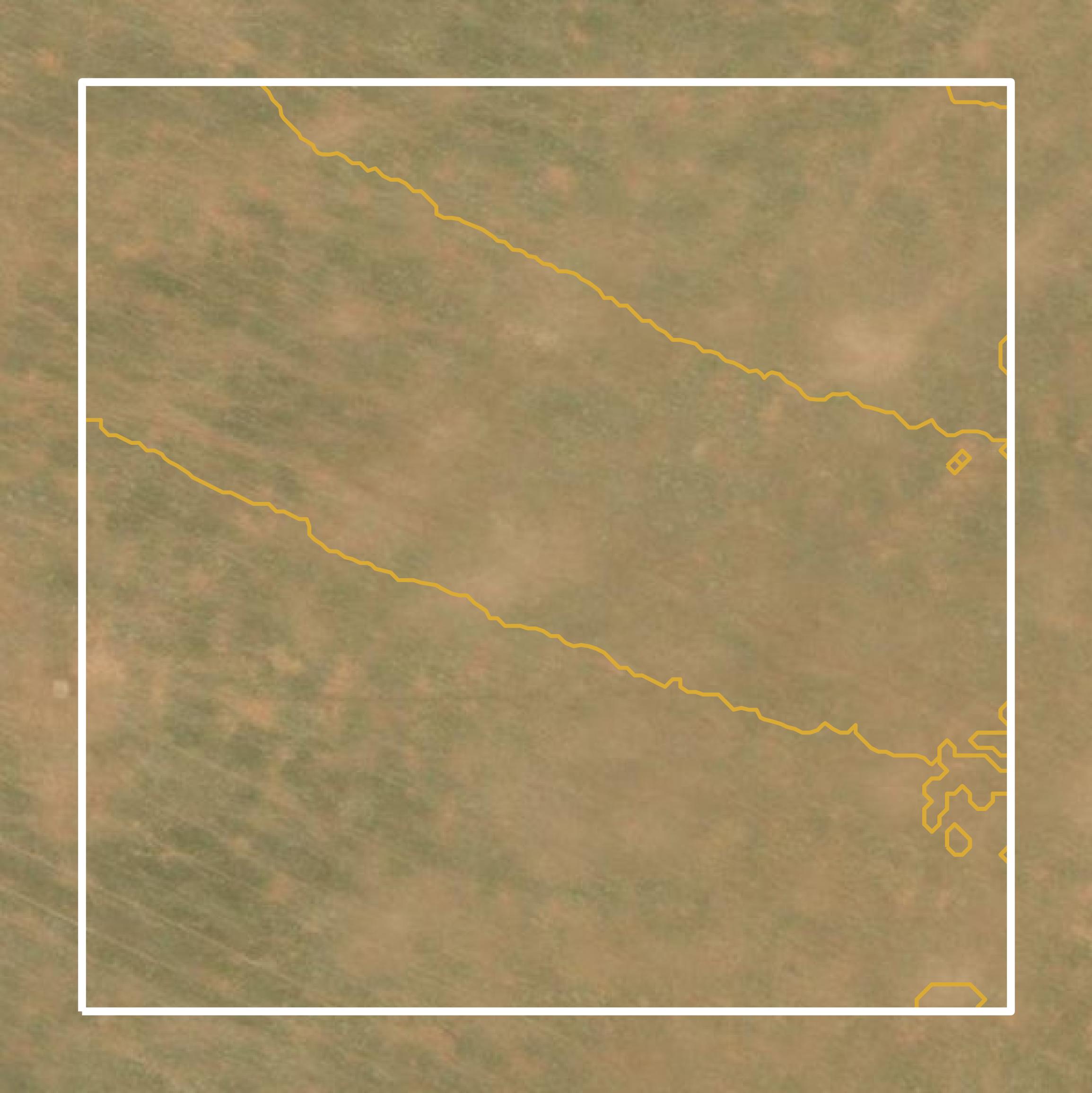 This image shows a contour map in Curry County created using GIS data in Equator.