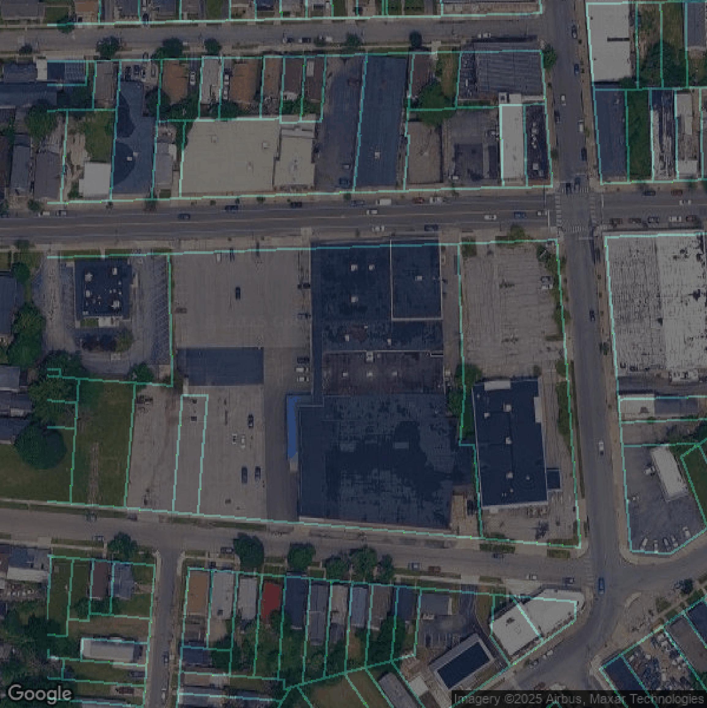 This image shows parcel data in Erie County created using GIS data in Equator.