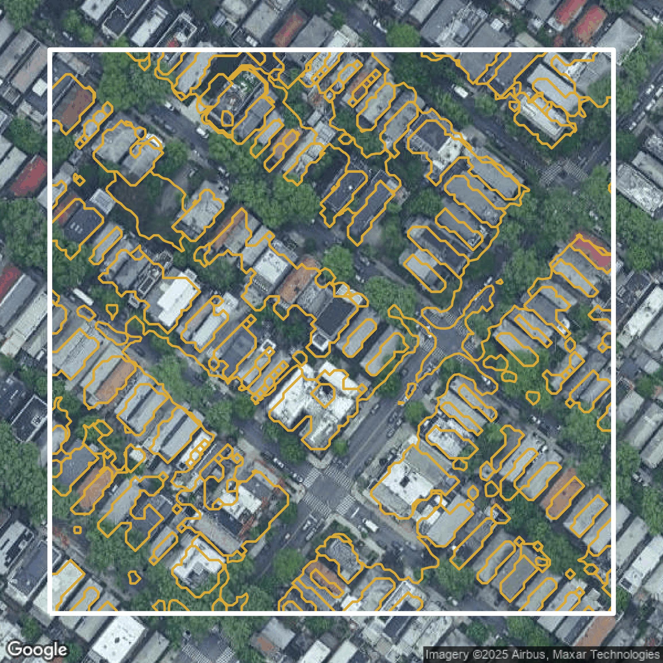 This image shows a contour map in Kings County created using GIS data in Equator.