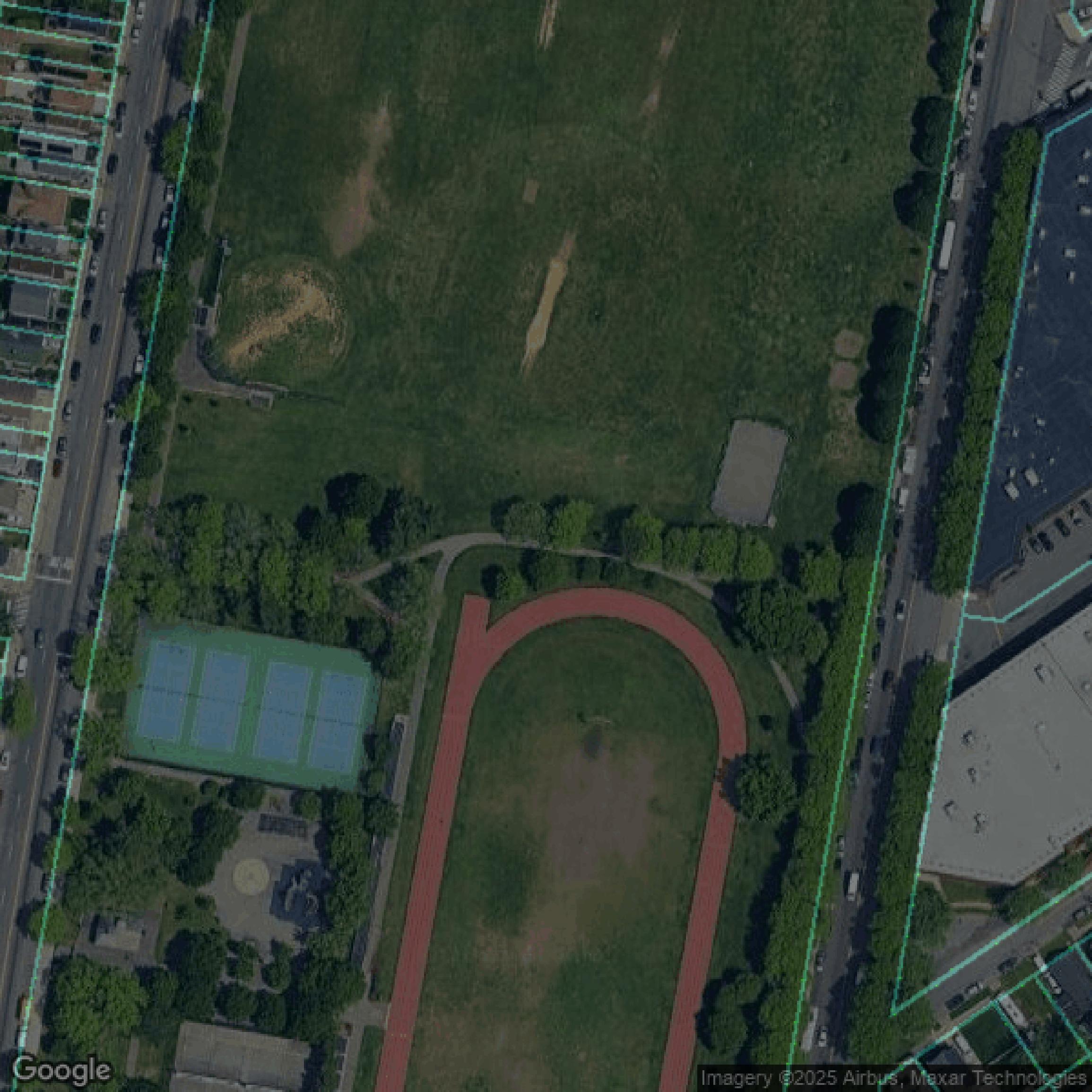 This image shows parcel data in Queens County created using GIS data in Equator.